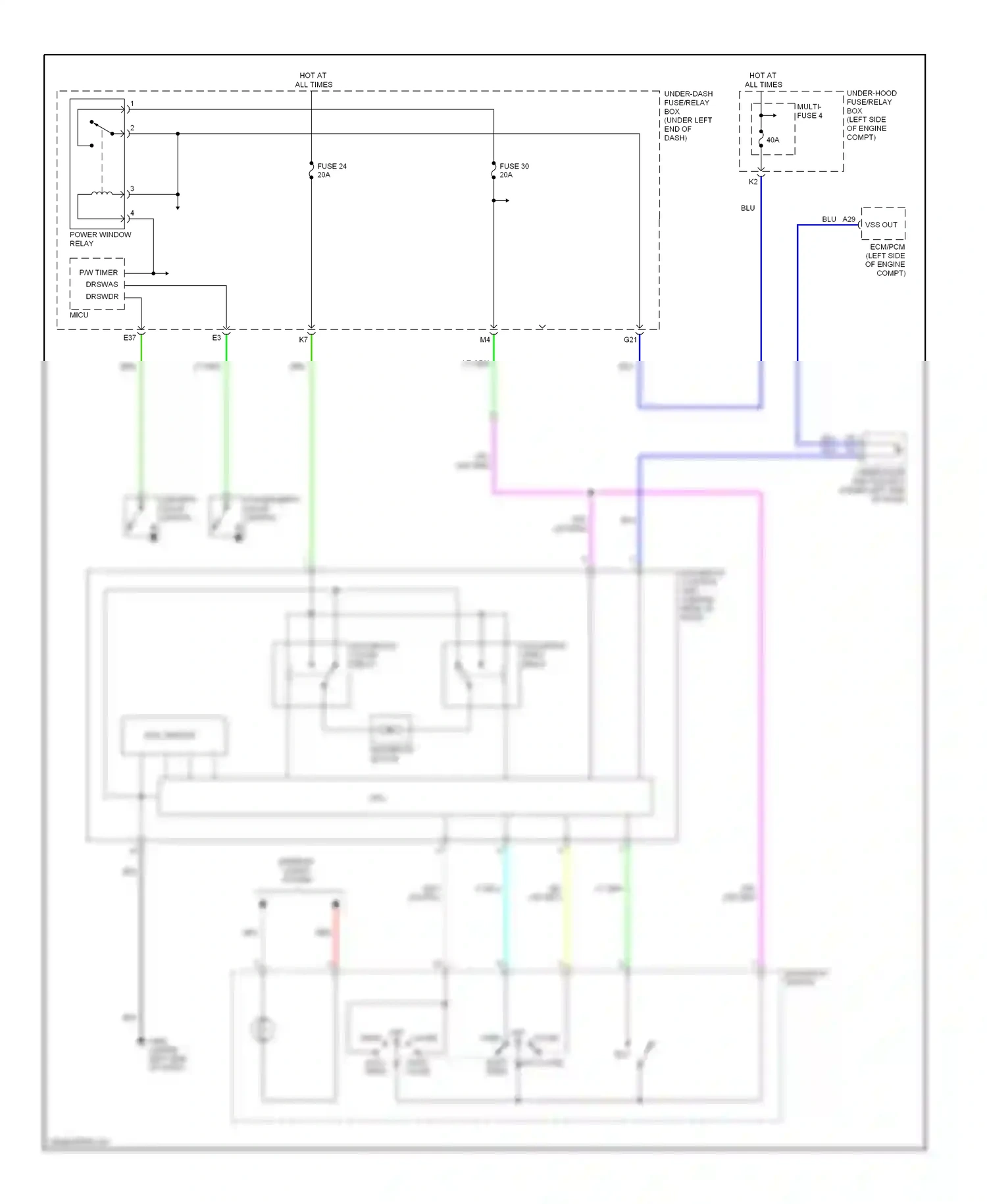 Wiring diagram red for Honda Civic VIII (2005-2009) (80 of 122)