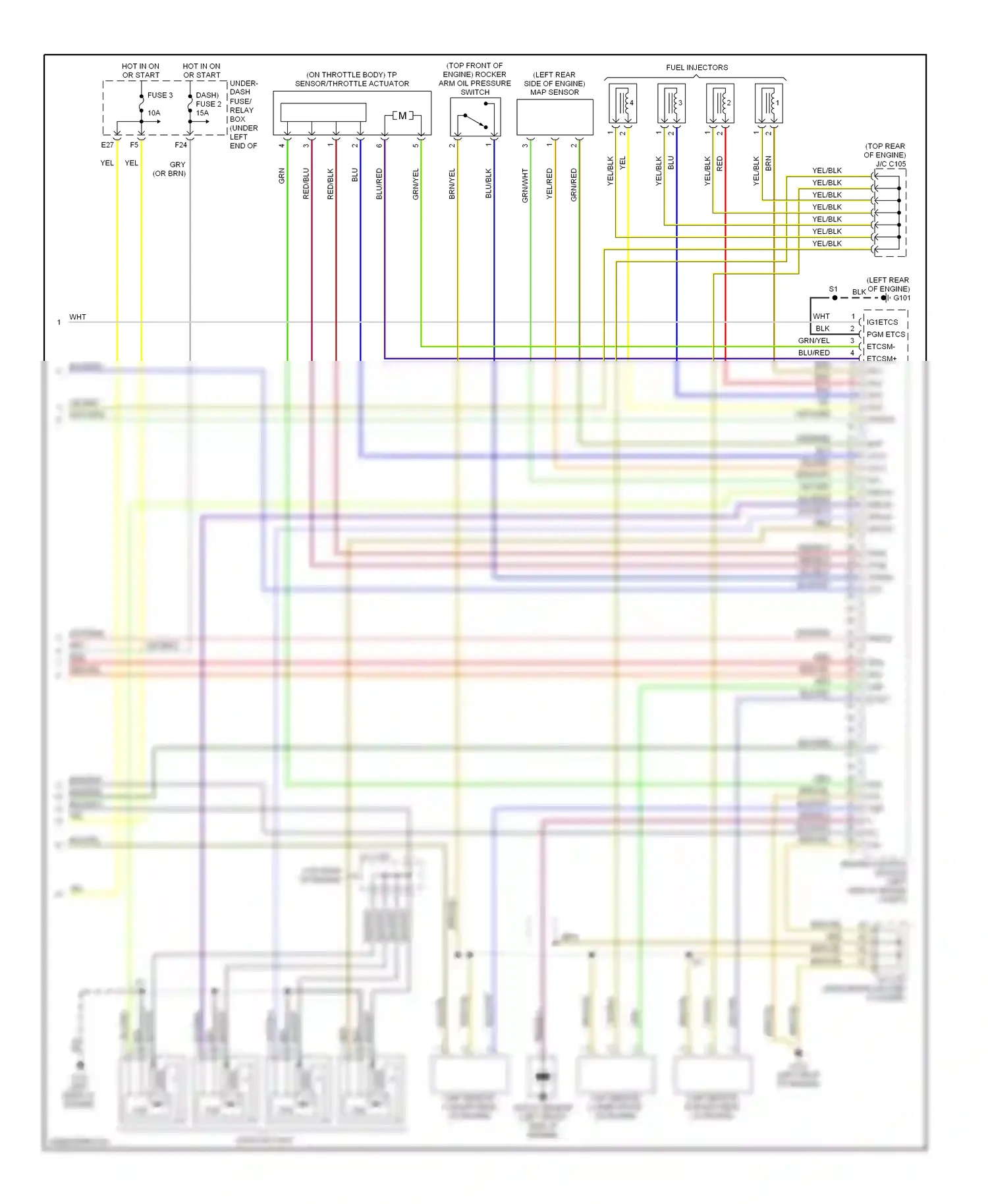 Wiring diagram red/blu for Honda Civic VIII (2005-2009) (9 of 14)
