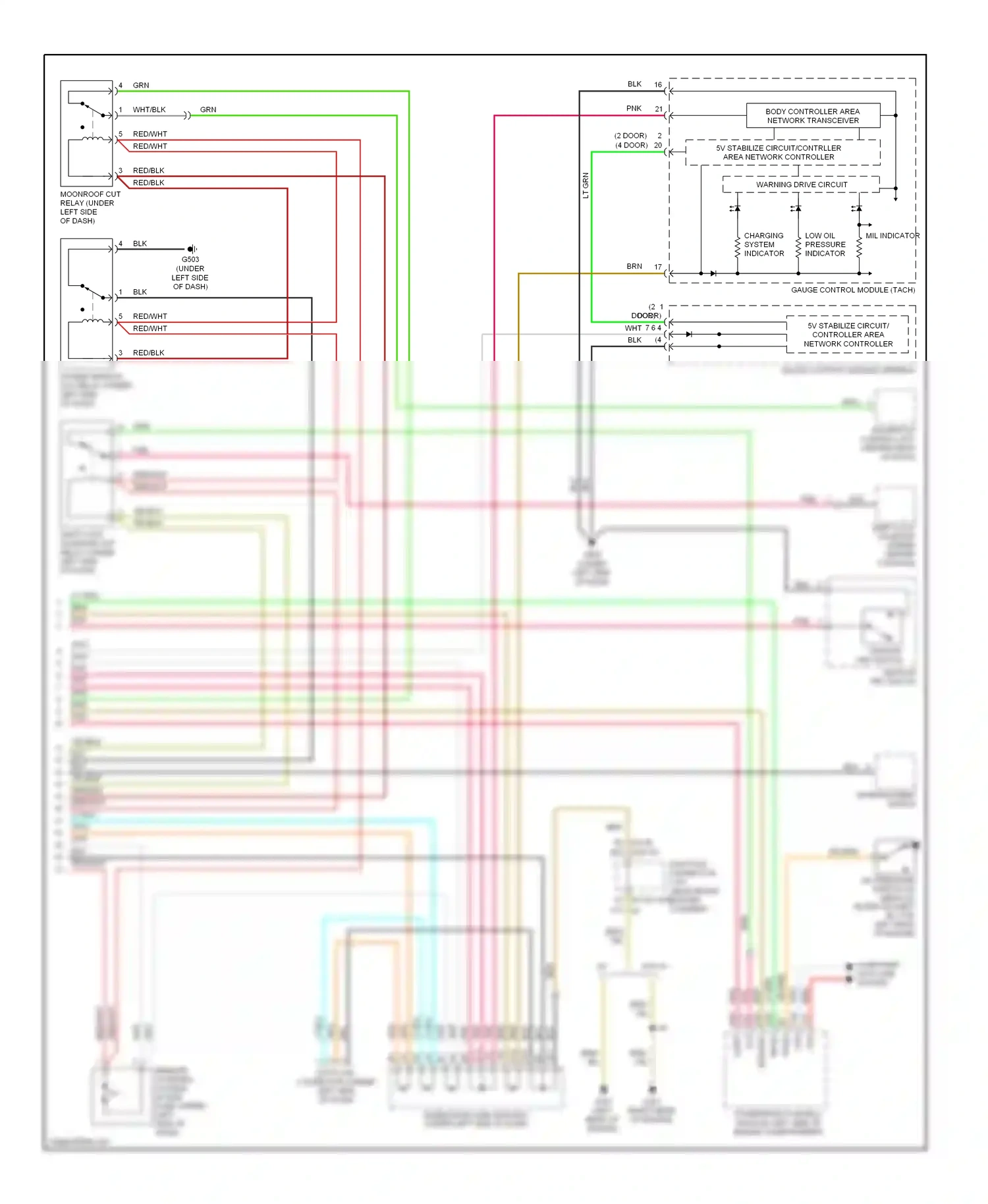 Wiring diagram s-net for Honda Civic VIII (2005-2009) (4 of 4)
