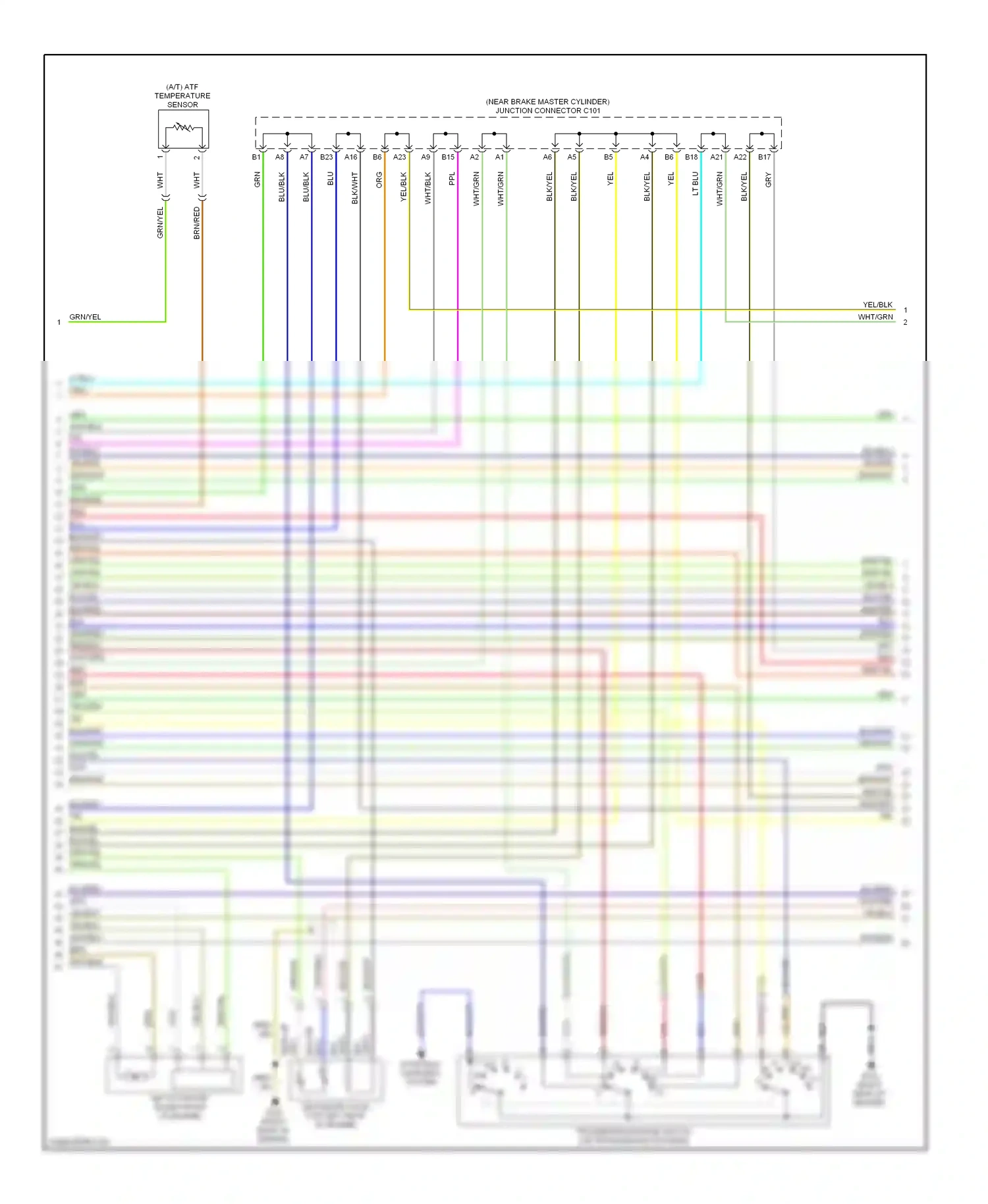 Wiring diagram starting/ charging system for Honda Civic VIII (2005-2009) (2 of 3)
