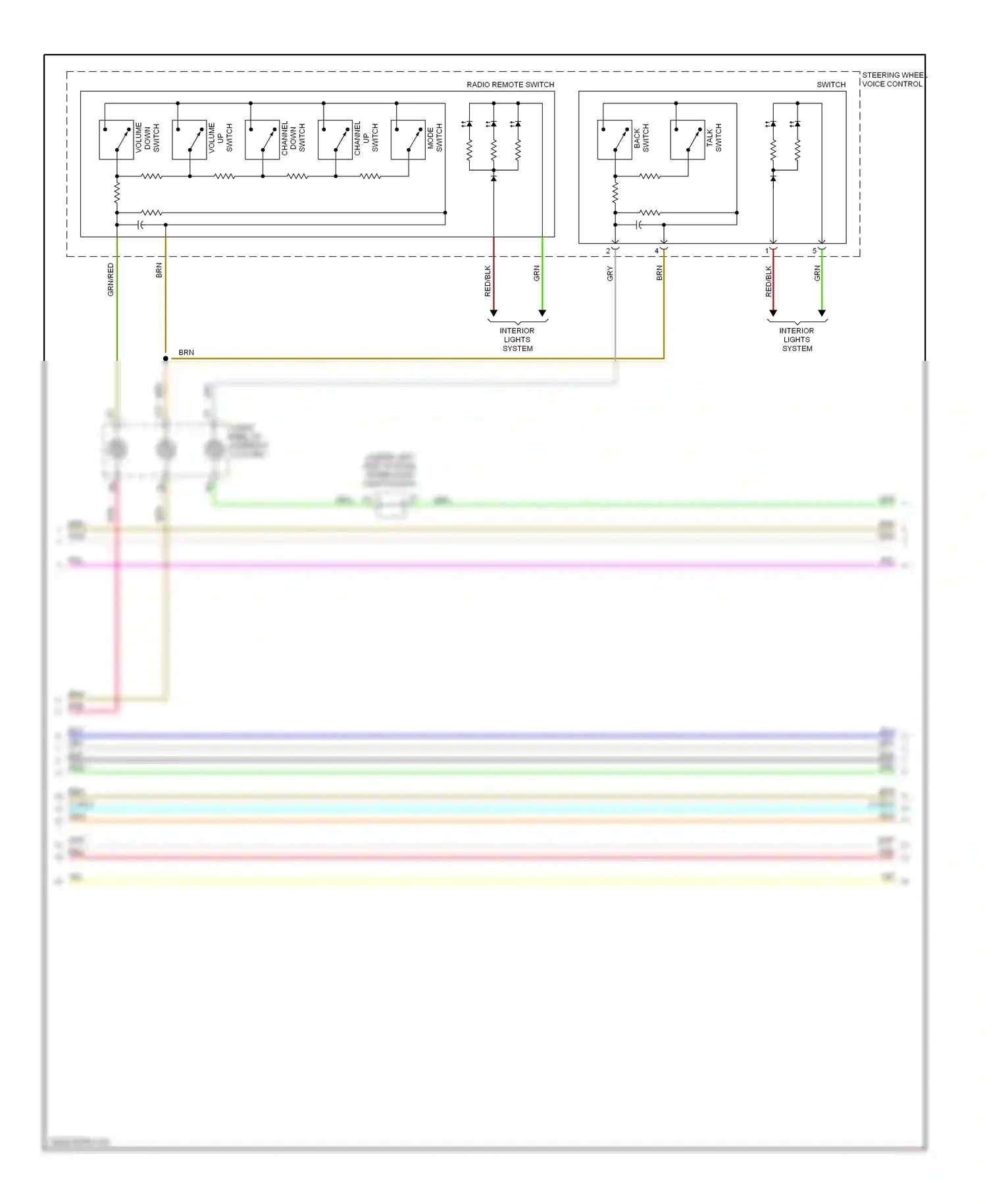 Wiring diagram volume up switch for Honda Civic VIII (2005-2009) (1 of 8)
