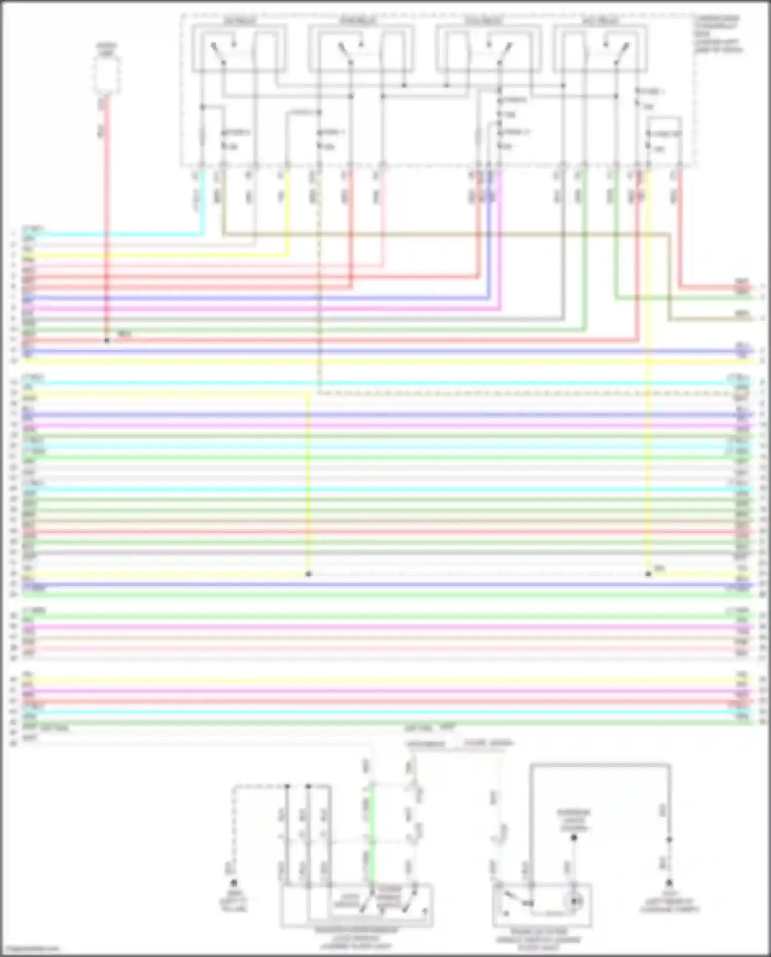 Car Wiring Diagrams for Civic Honda X (2015-2021): Forced entry circuit (2 of 7)