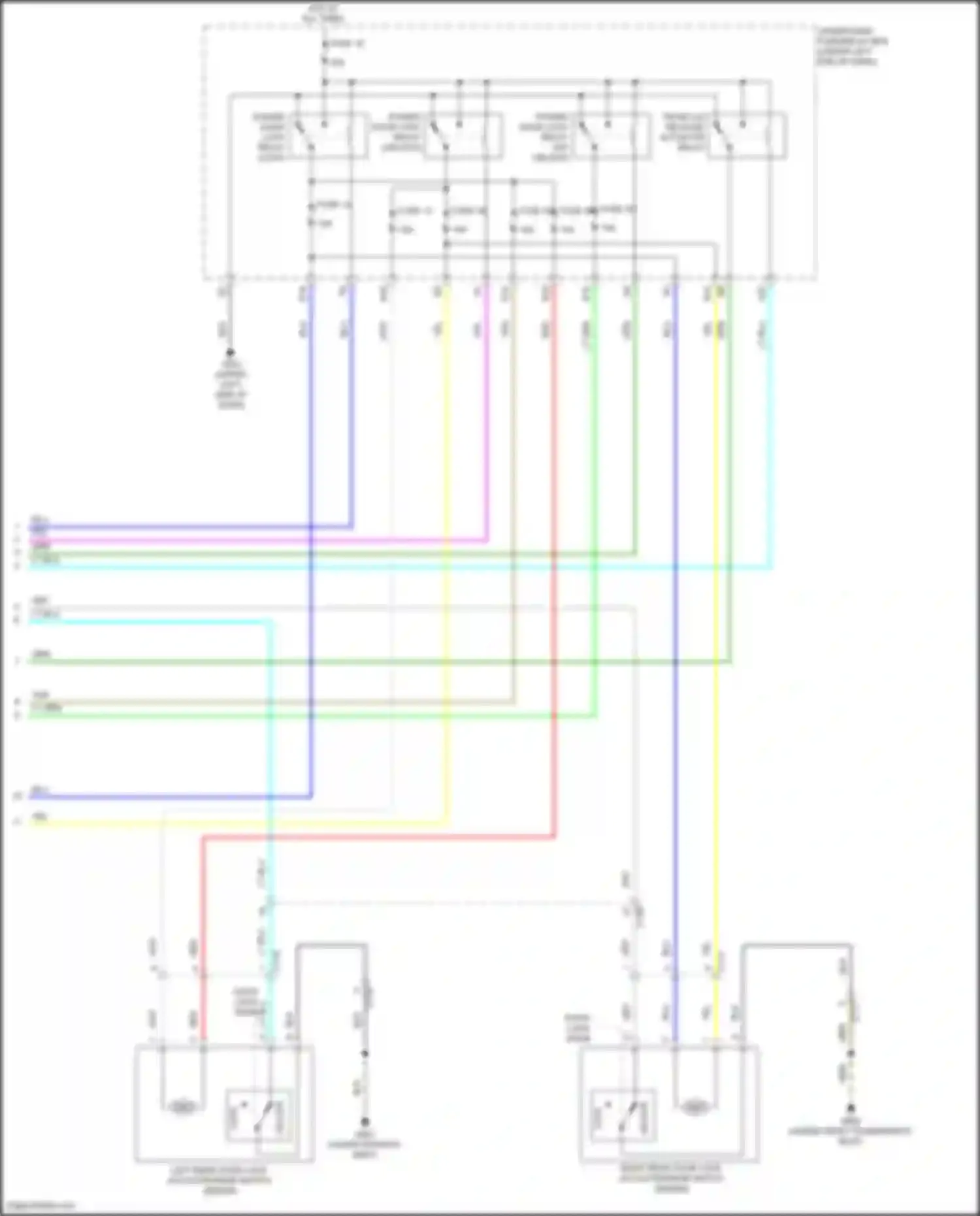 Car Wiring Diagrams for Civic Honda X (2015-2021): Forced entry circuit (7 of 7)