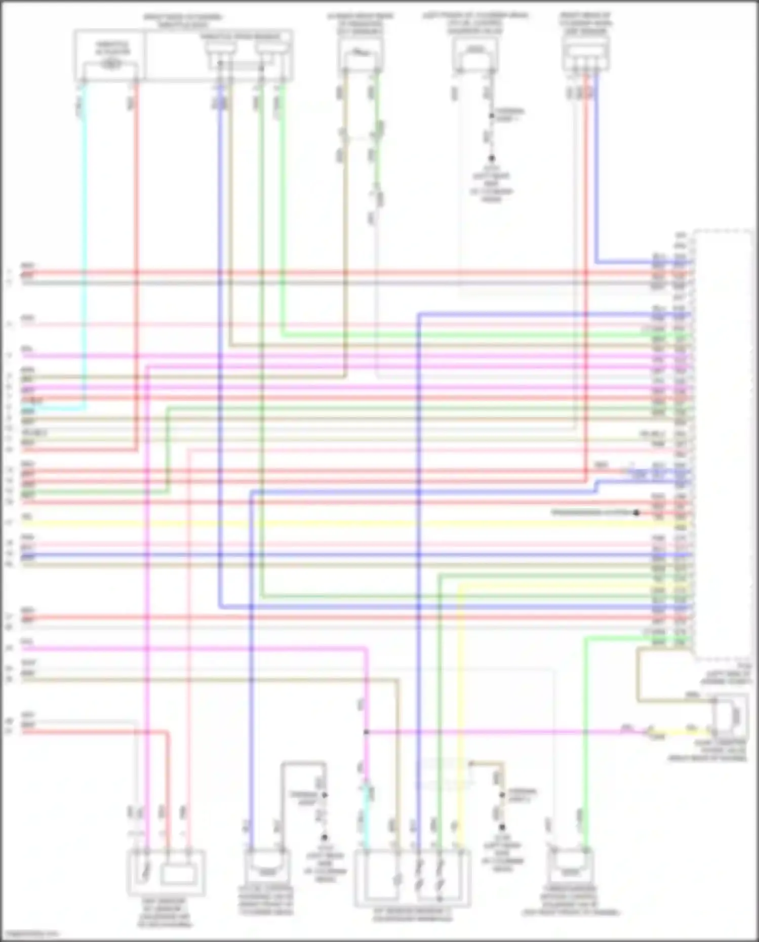 Car Wiring Diagrams for Civic Honda X (2015-2021): Wiring diagram engine performance 1.5l turbo, si (6 of 6)