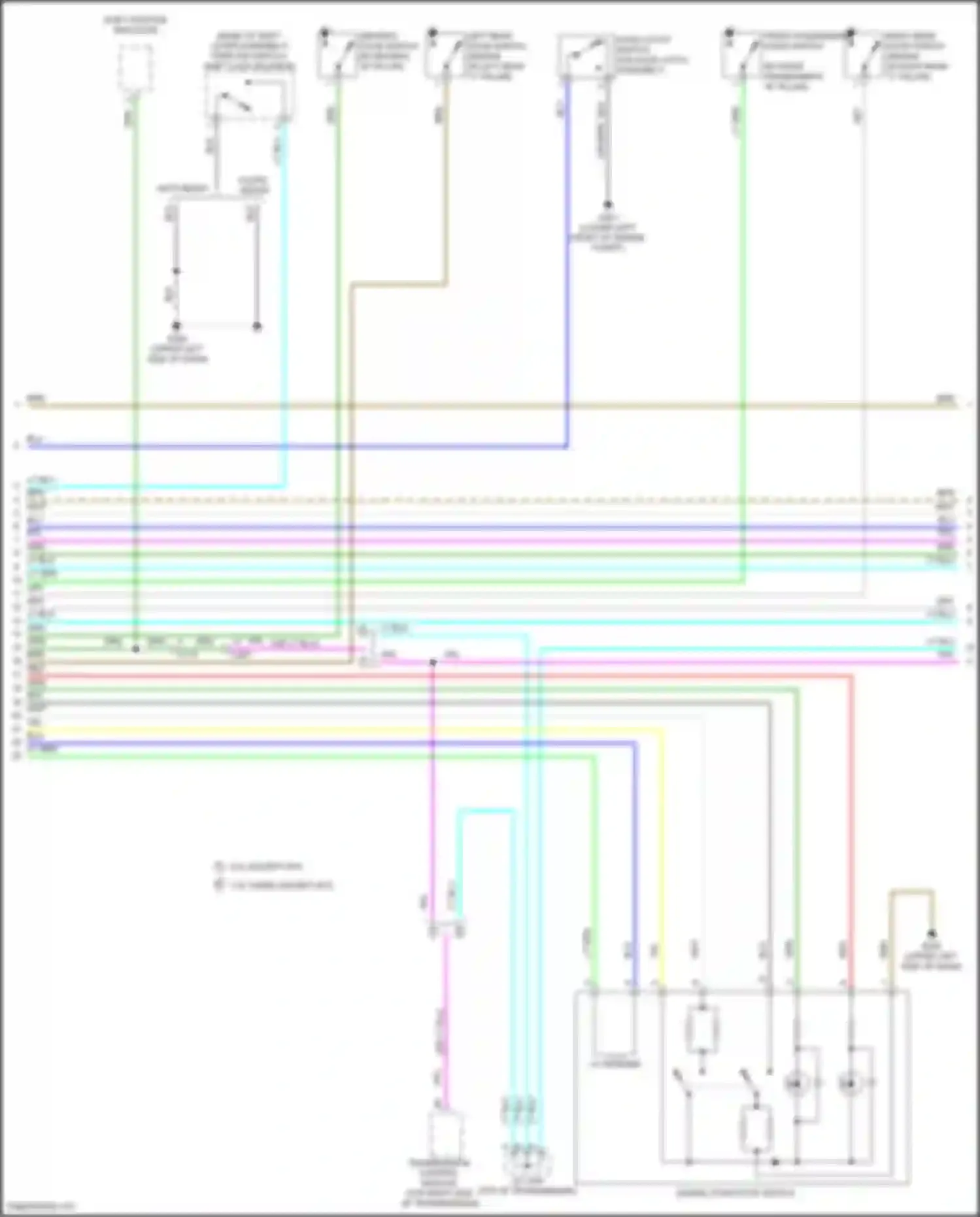 Car Wiring Diagrams for Civic Honda X (2015-2021): Power door locks circuit (4 of 7)