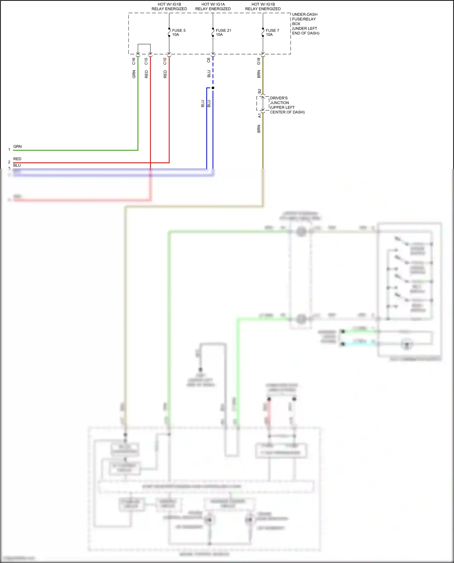 Honda Civic X (2015-2021) acc combination switch wiring diagram  (3 of 9)