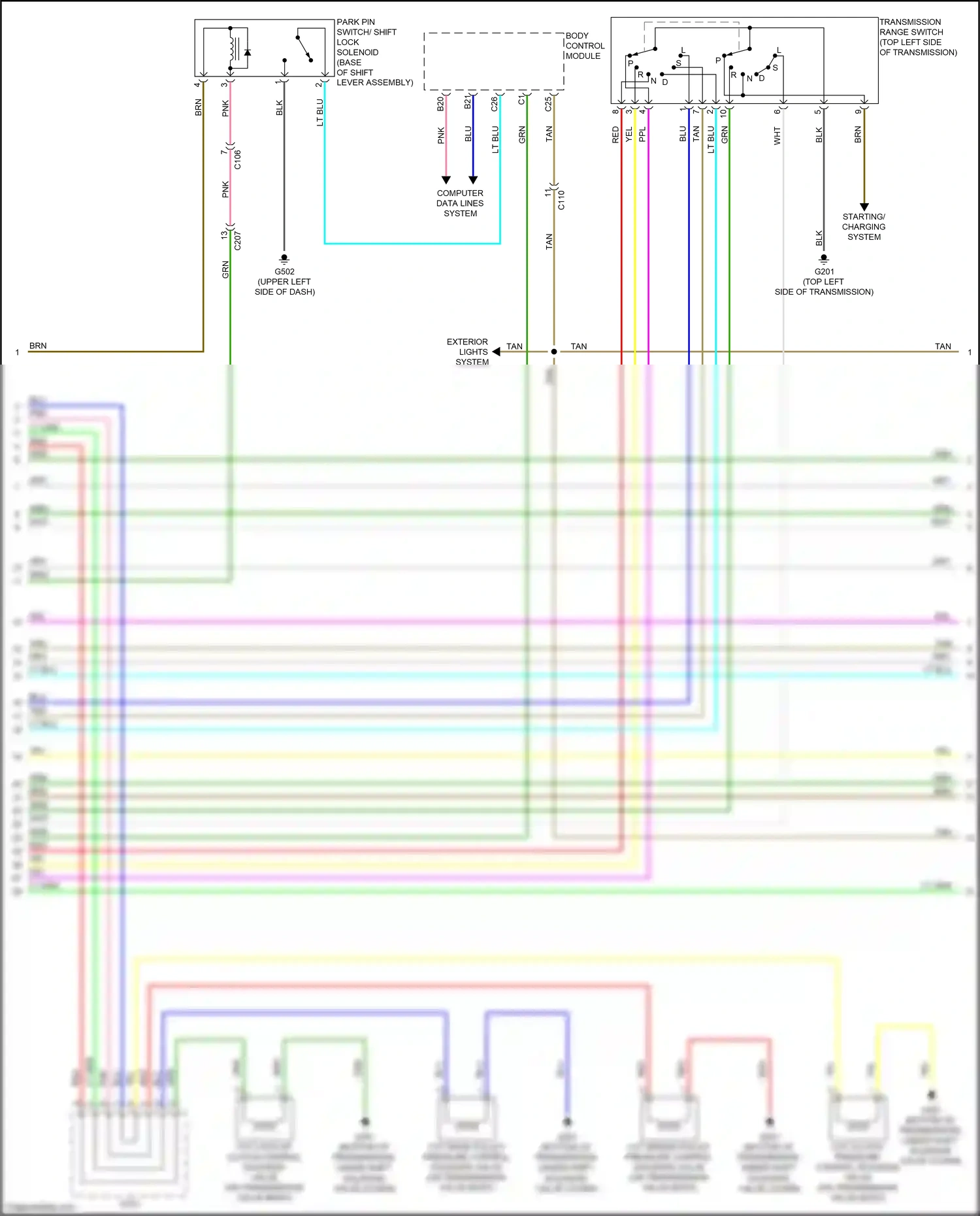 Wiring diagram blu for Honda Civic X (2015-2021) (196 of 242)