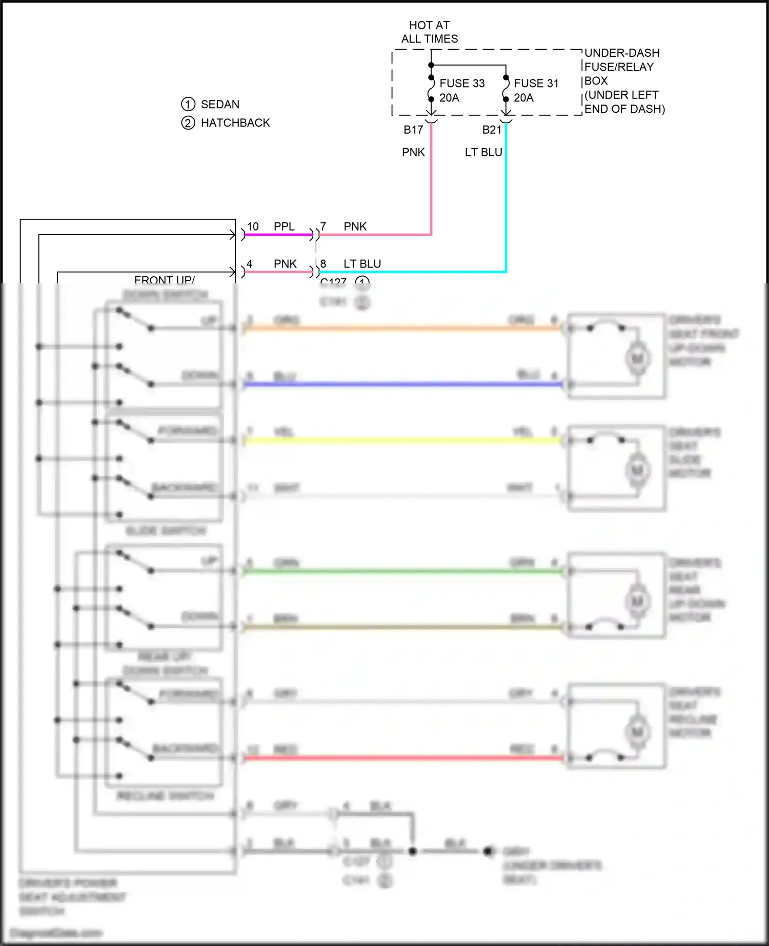 Wiring diagram blu for Honda Civic X (2015-2021) (31 of 242)