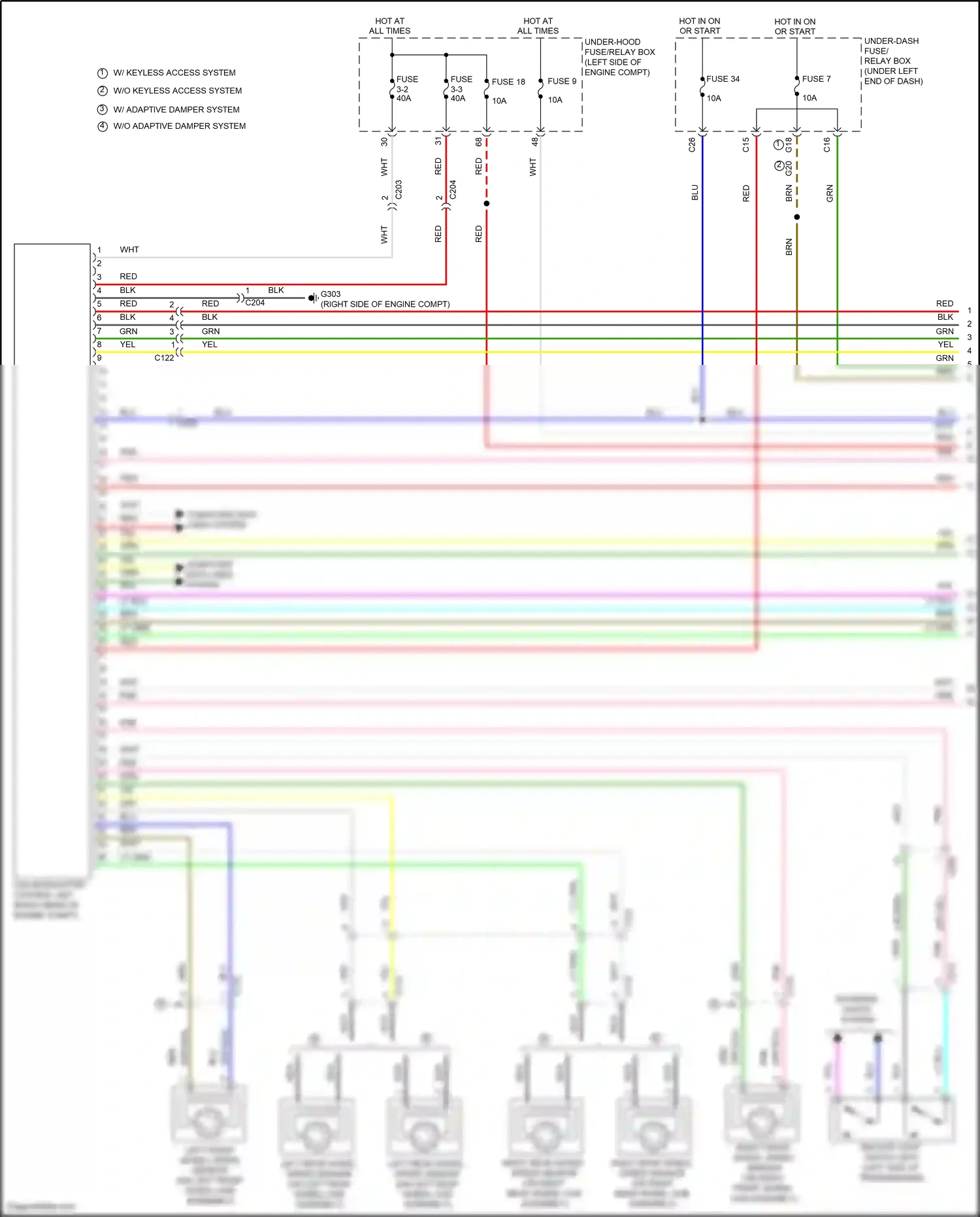 Wiring diagram blu for Honda Civic X (2015-2021) (222 of 242)