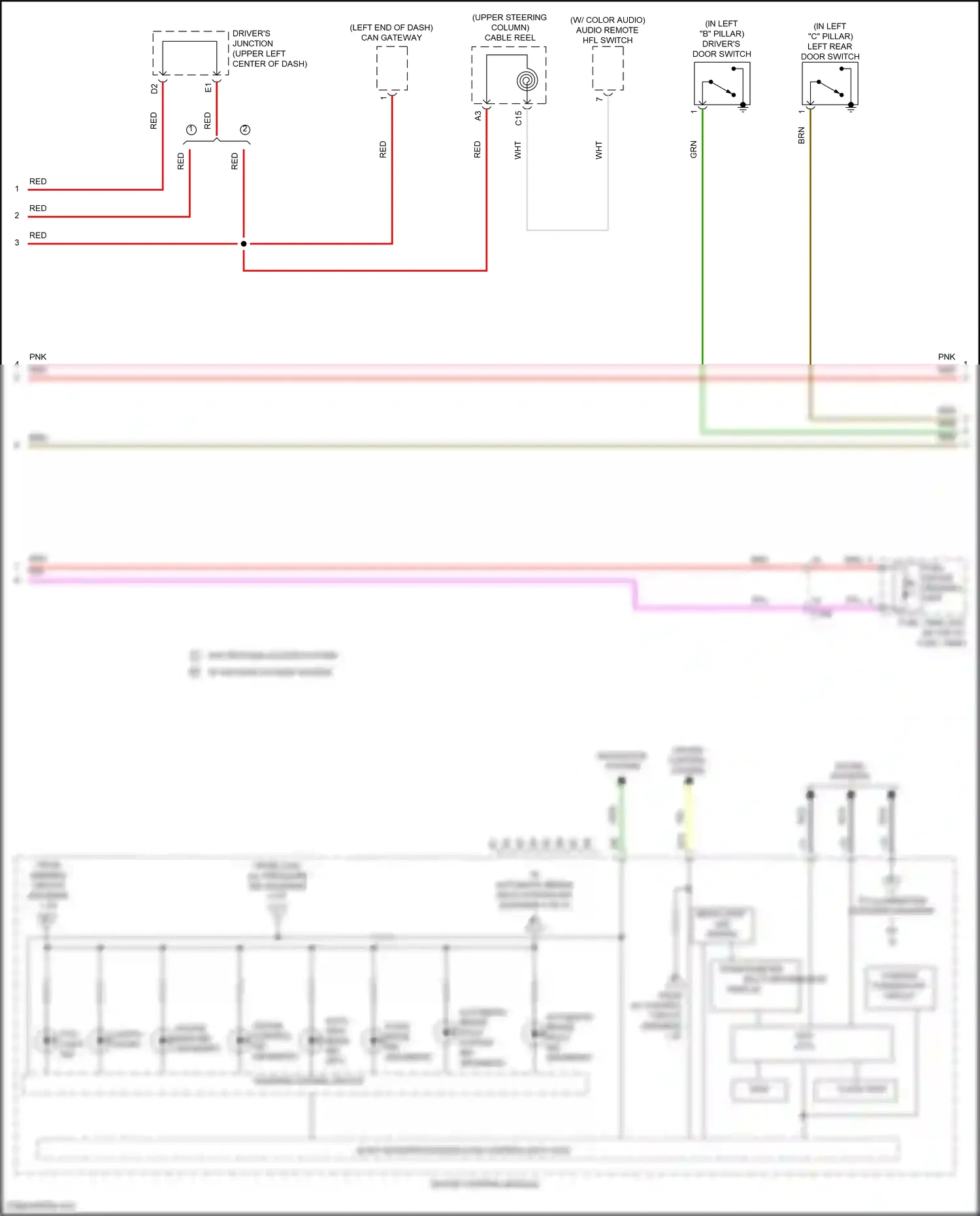 Honda Civic X (2015-2021) brn wiring diagram  (225 of 243)