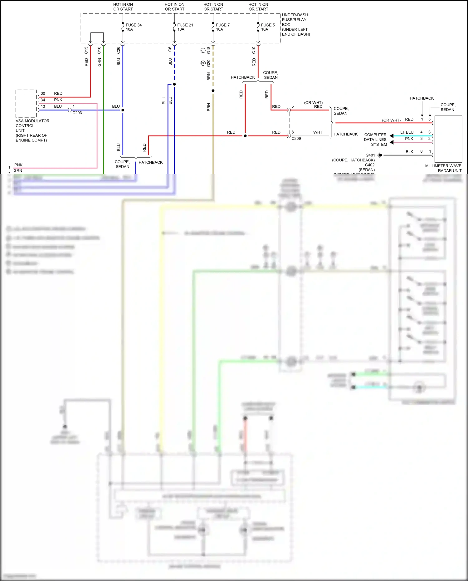 Wiring diagram cable reel for Honda Civic X (2015-2021) (21 of 29)