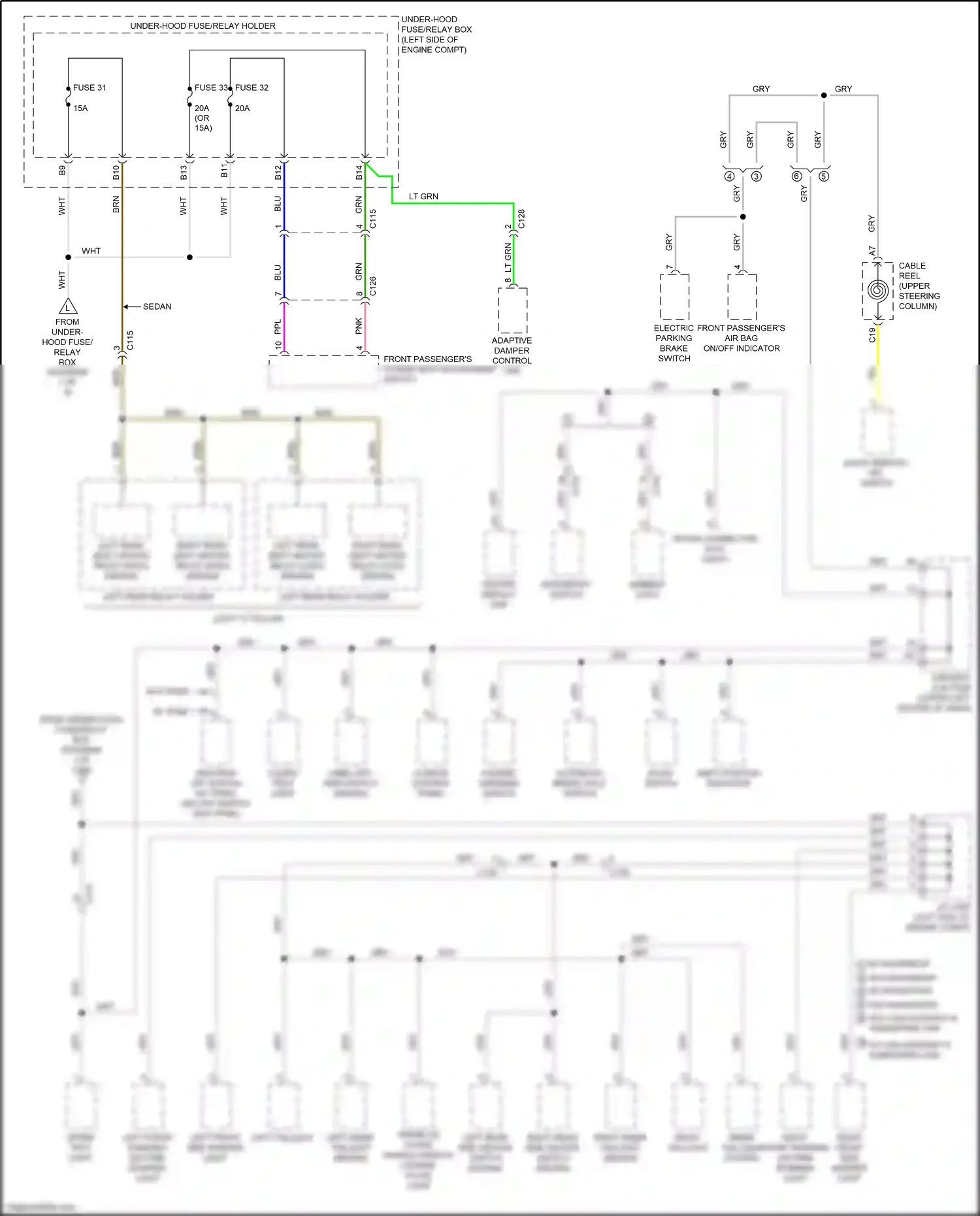 Wiring diagram cable reel for Honda Civic X (2015-2021) (16 of 29)