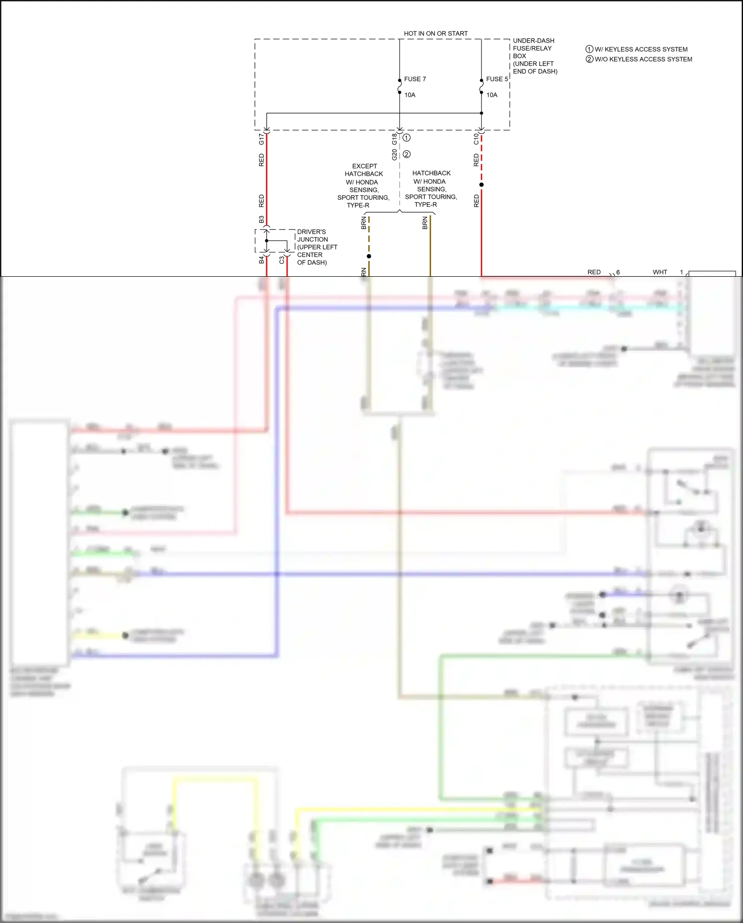 Wiring diagram computer data lines system for Honda Civic X (2015-2021) (74 of 140)