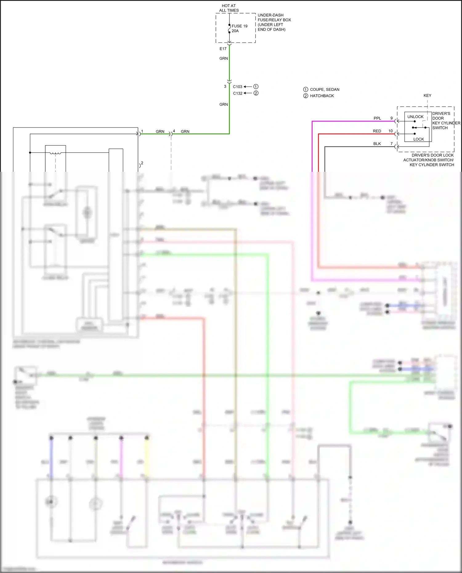Wiring diagram computer data lines system for Honda Civic X (2015-2021) (89 of 140)