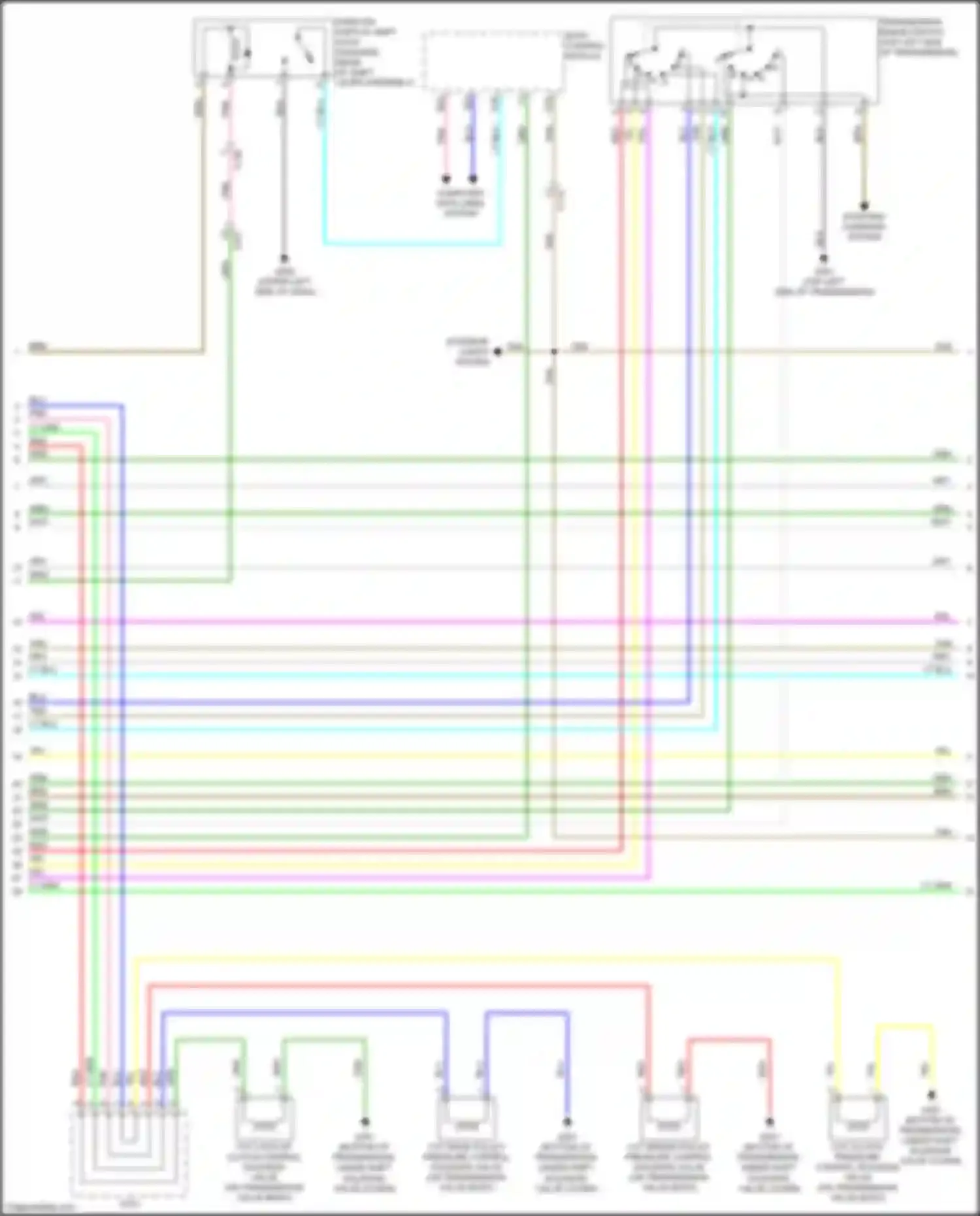 Wiring diagram cvt lock-up clutch control solenoid valve for Honda Civic X (2015-2021) (2 of 5)