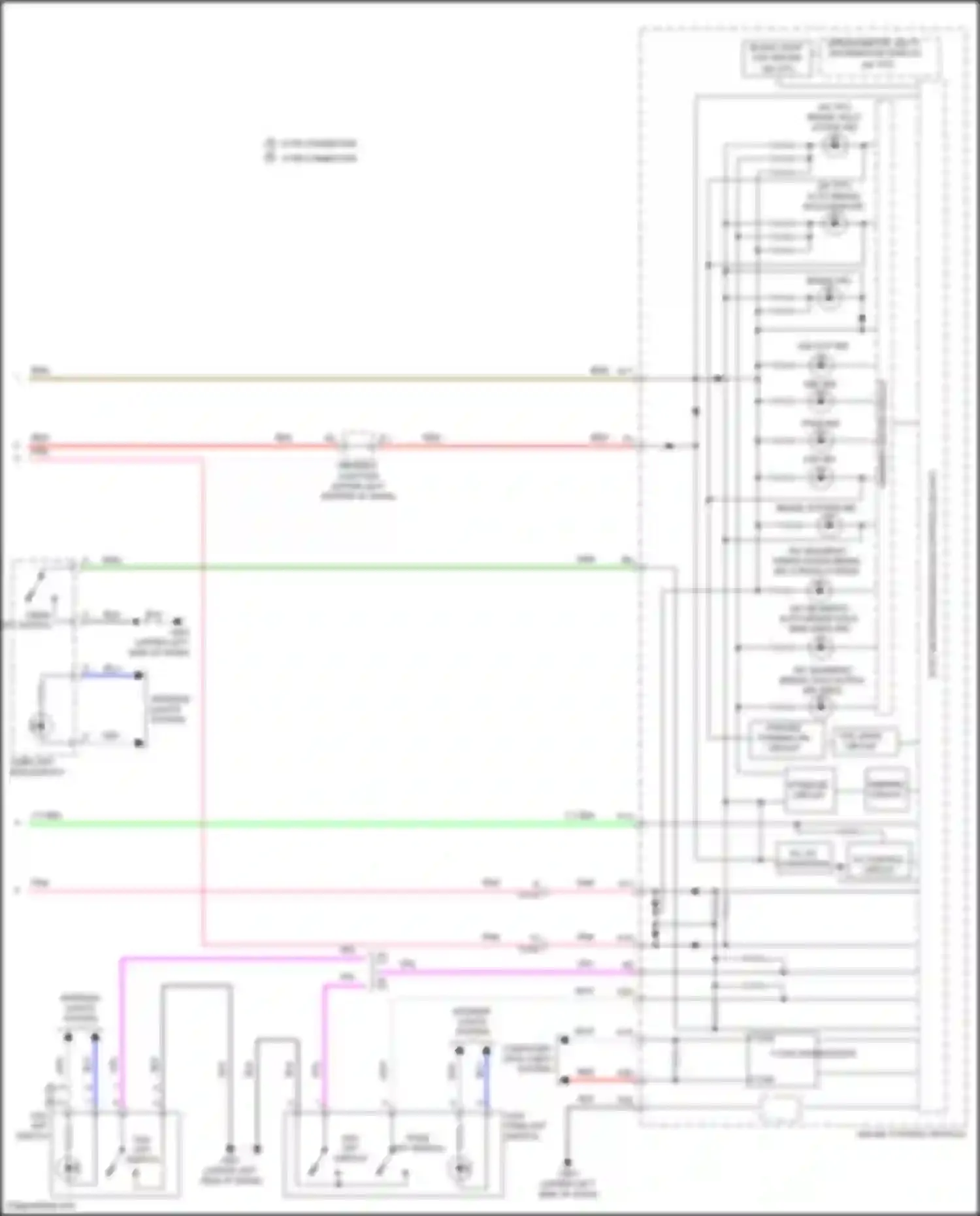 Wiring diagram dimming stabilize circuit circuit for Honda Civic X (2015-2021) (1 of 3)