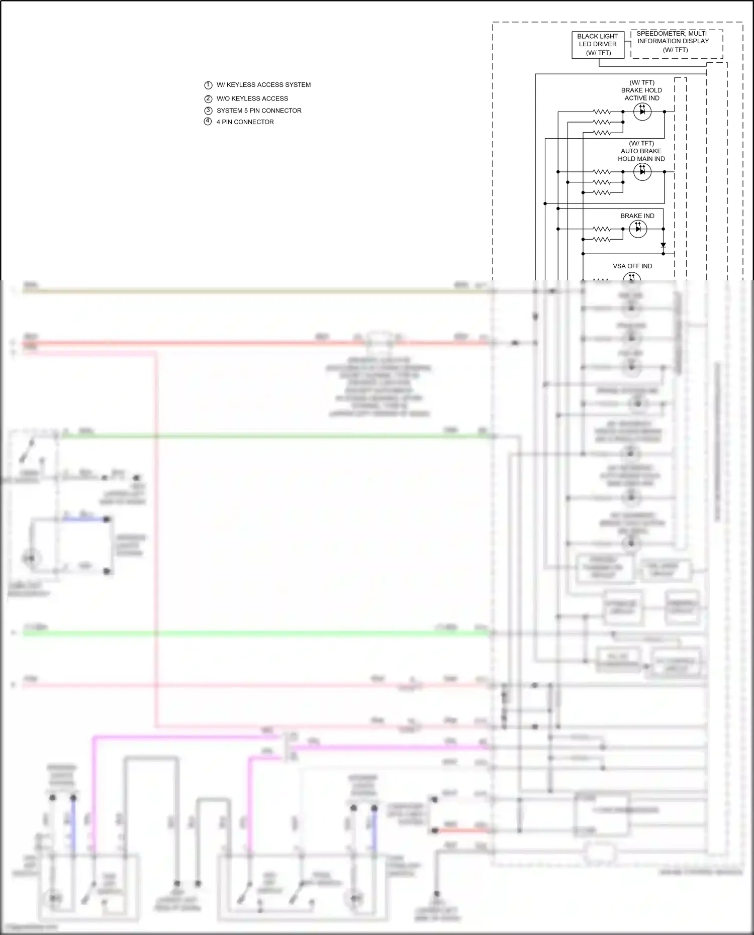 Honda Civic X (2015-2021) driver's junction a wiring diagram  (1 of 7)