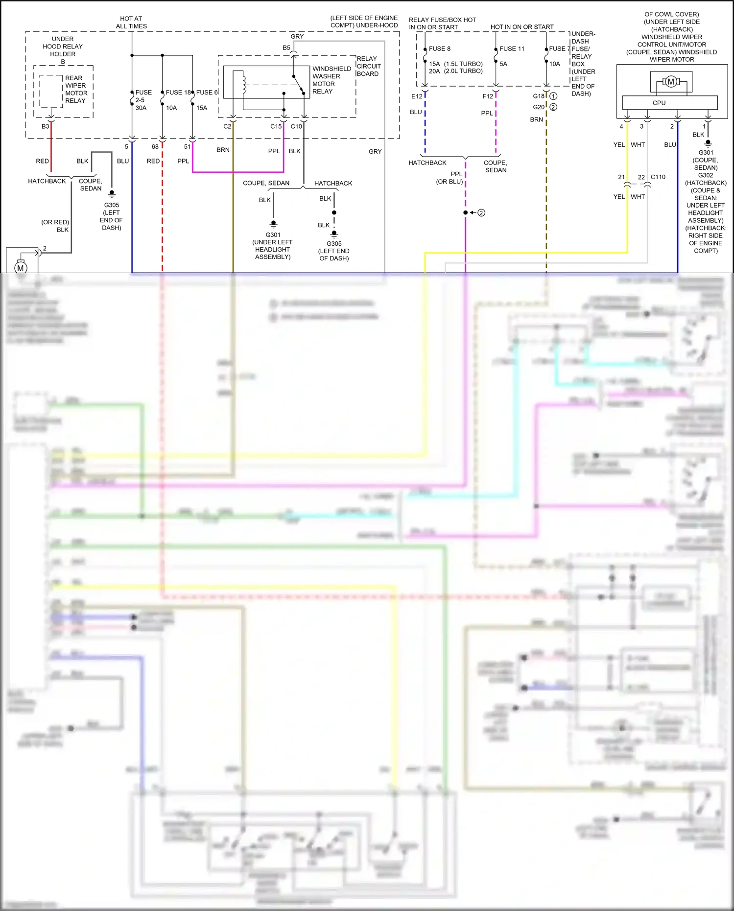 Honda Civic X (2015-2021) gry wiring diagram  (91 of 221)