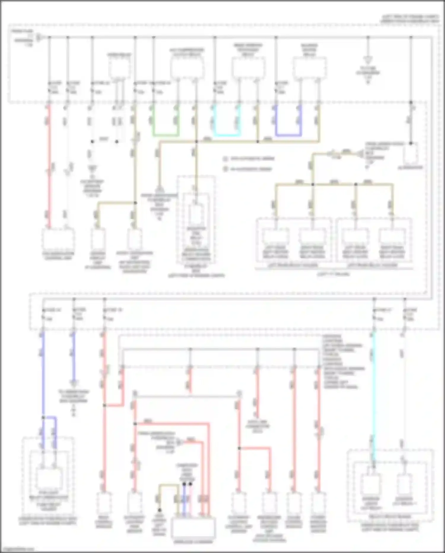 Wiring diagram left rear relay holder b for Honda Civic X (2015-2021) (6 of 7)