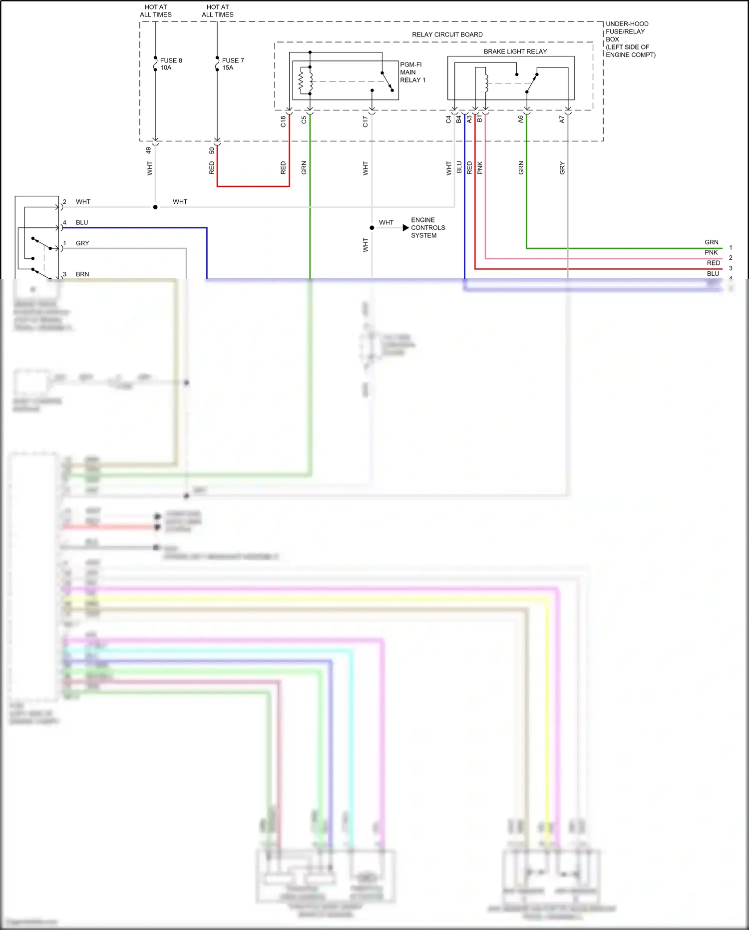 Honda Civic X (2015-2021) lt blu wiring diagram  (171 of 172)