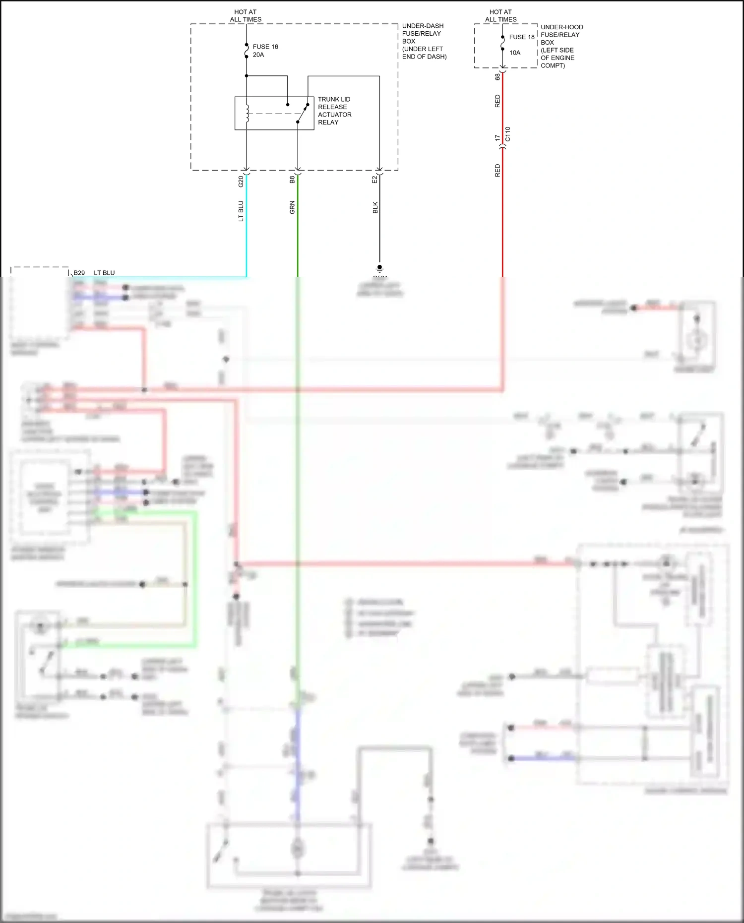 Honda Civic X (2015-2021) lt blu wiring diagram  (8 of 172)