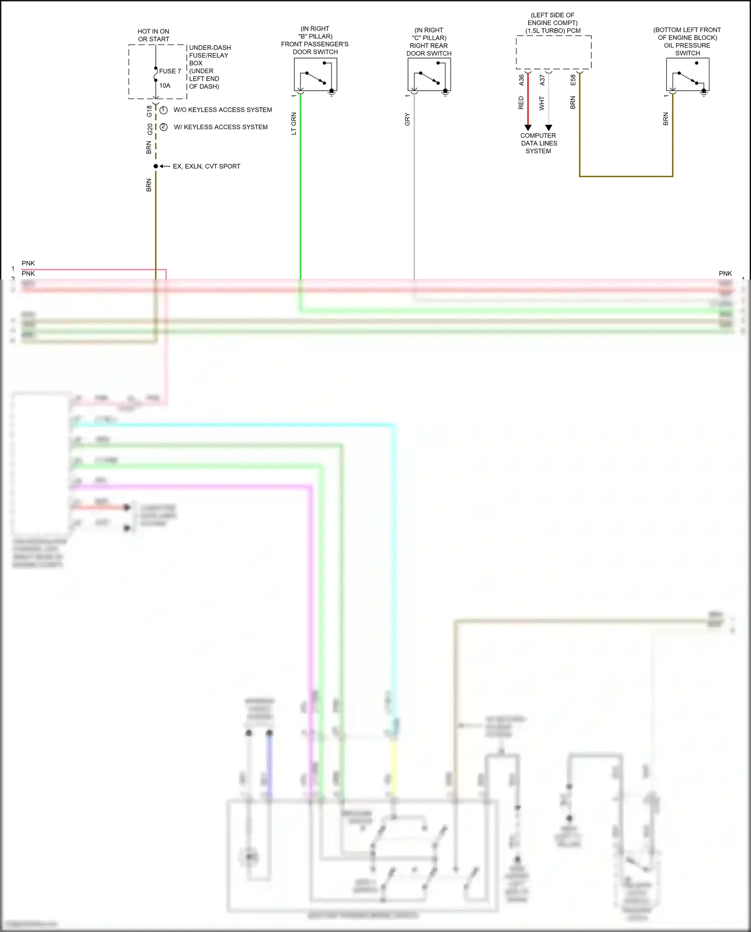 Honda Civic X (2015-2021) lt blu wiring diagram  (4 of 172)