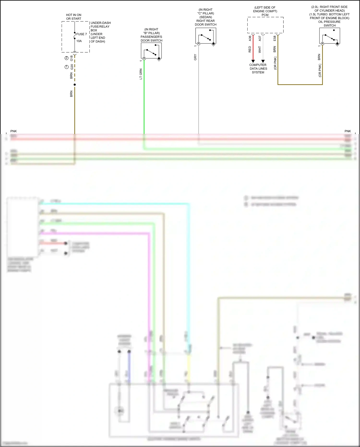 Honda Civic X (2015-2021) lt blu wiring diagram  (3 of 172)