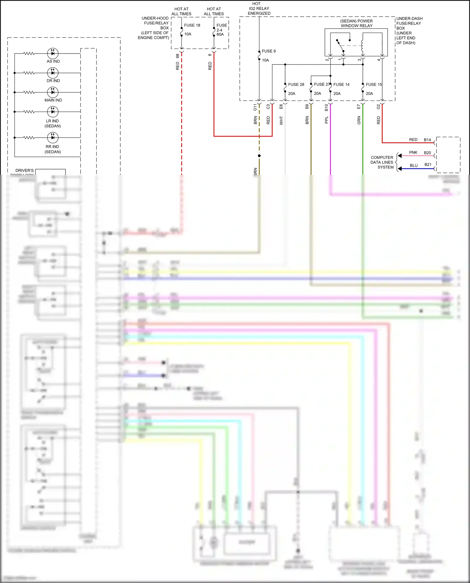 Honda Civic X (2015-2021) lt blu wiring diagram  (6 of 172)
