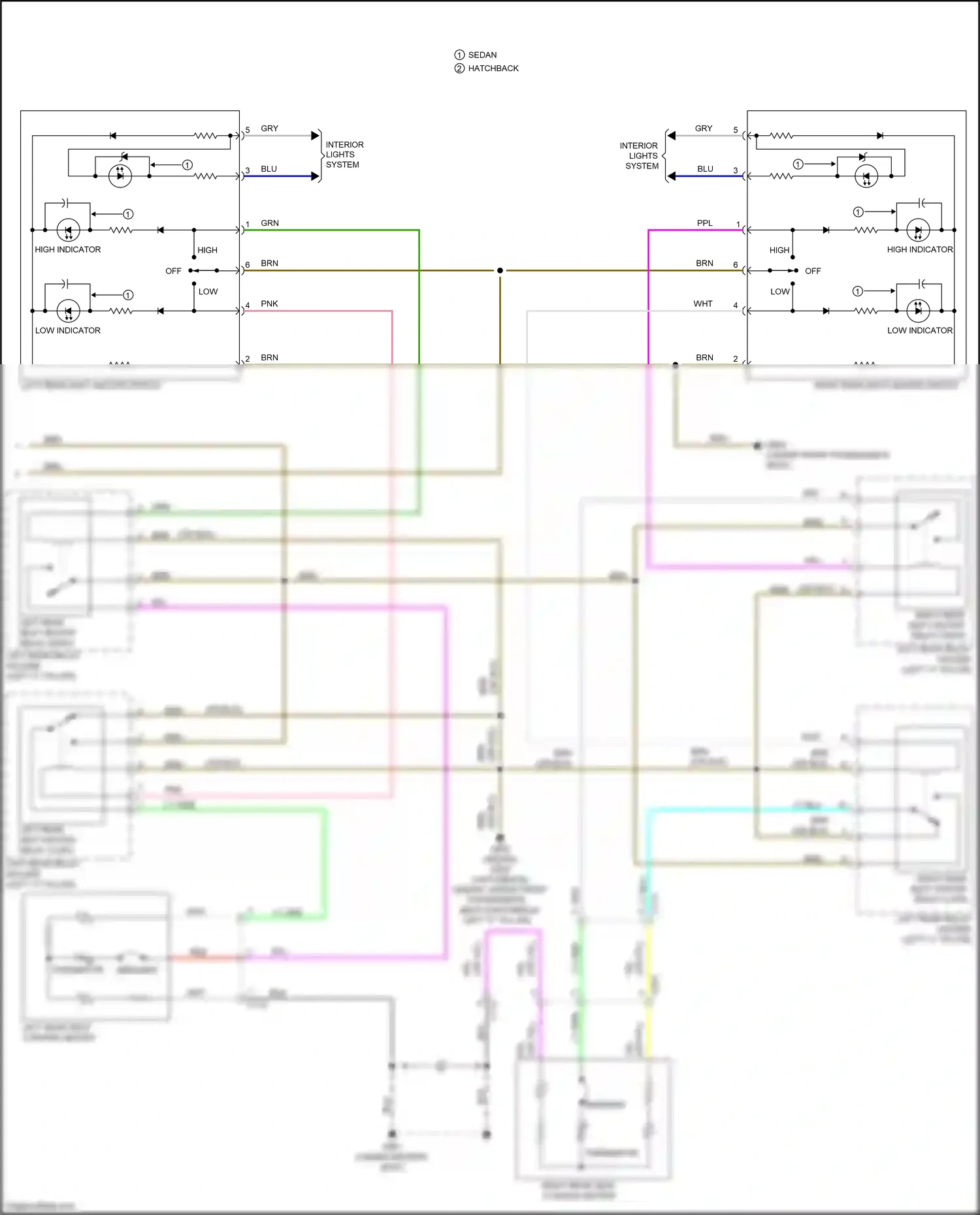 Honda Civic X (2015-2021) lt blu wiring diagram  (26 of 172)