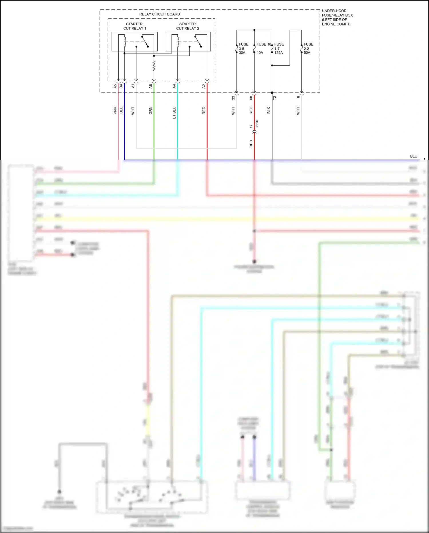 Honda Civic X (2015-2021) lt blu wiring diagram  (78 of 172)