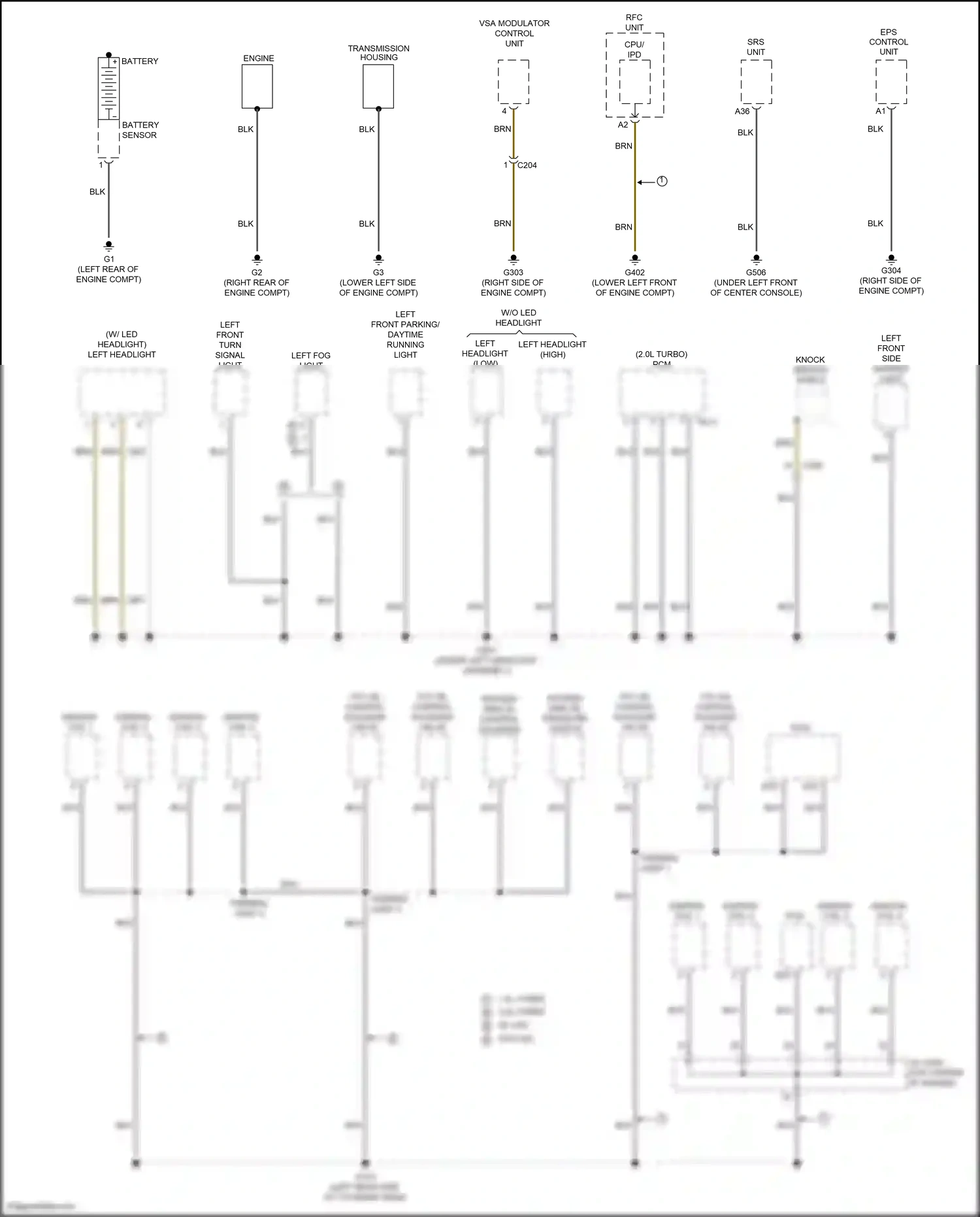 Honda Civic X (2015-2021) no. 2 wiring diagram  (14 of 16)