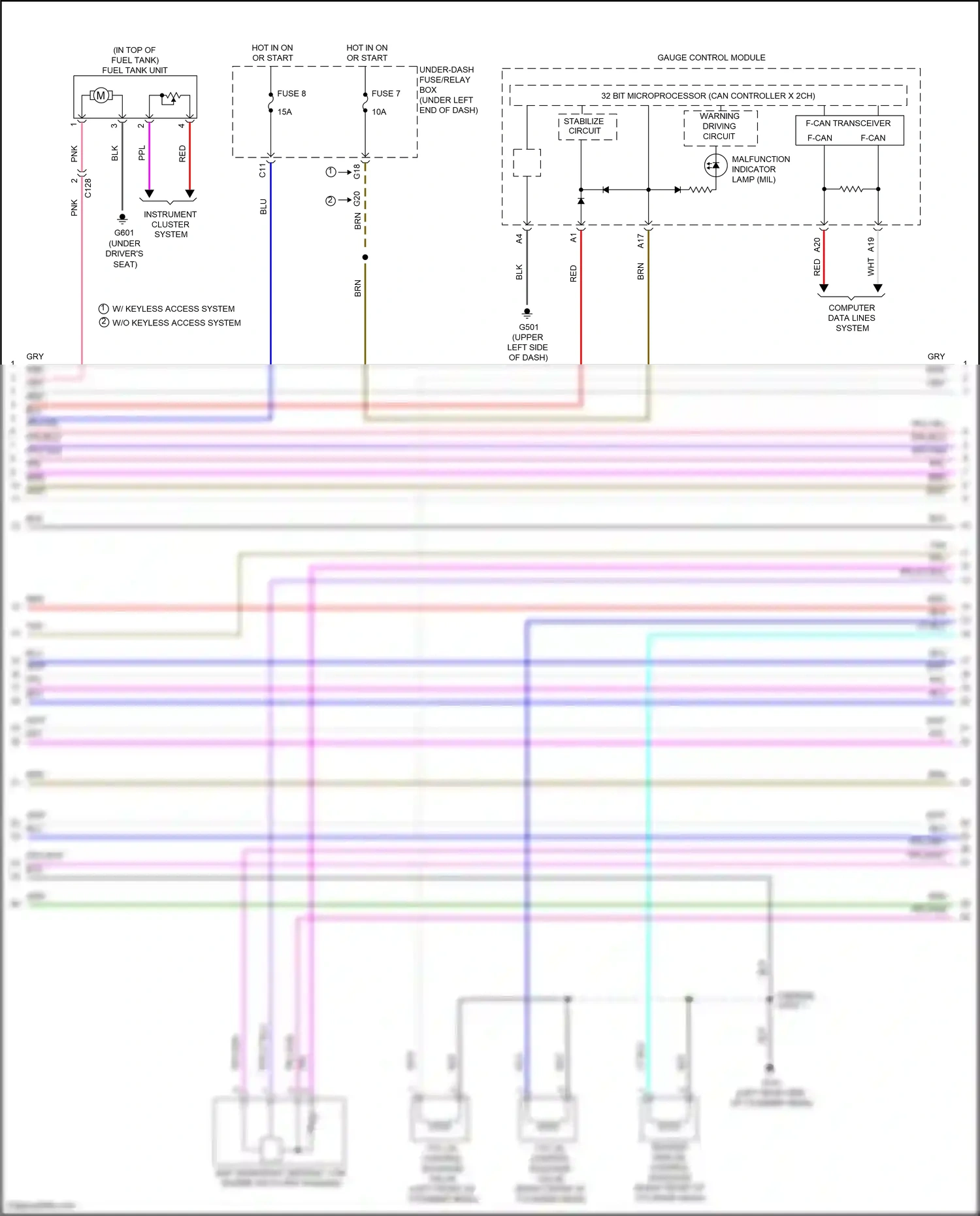 Wiring diagram ppl/blu for Honda Civic X (2015-2021) (6 of 8)