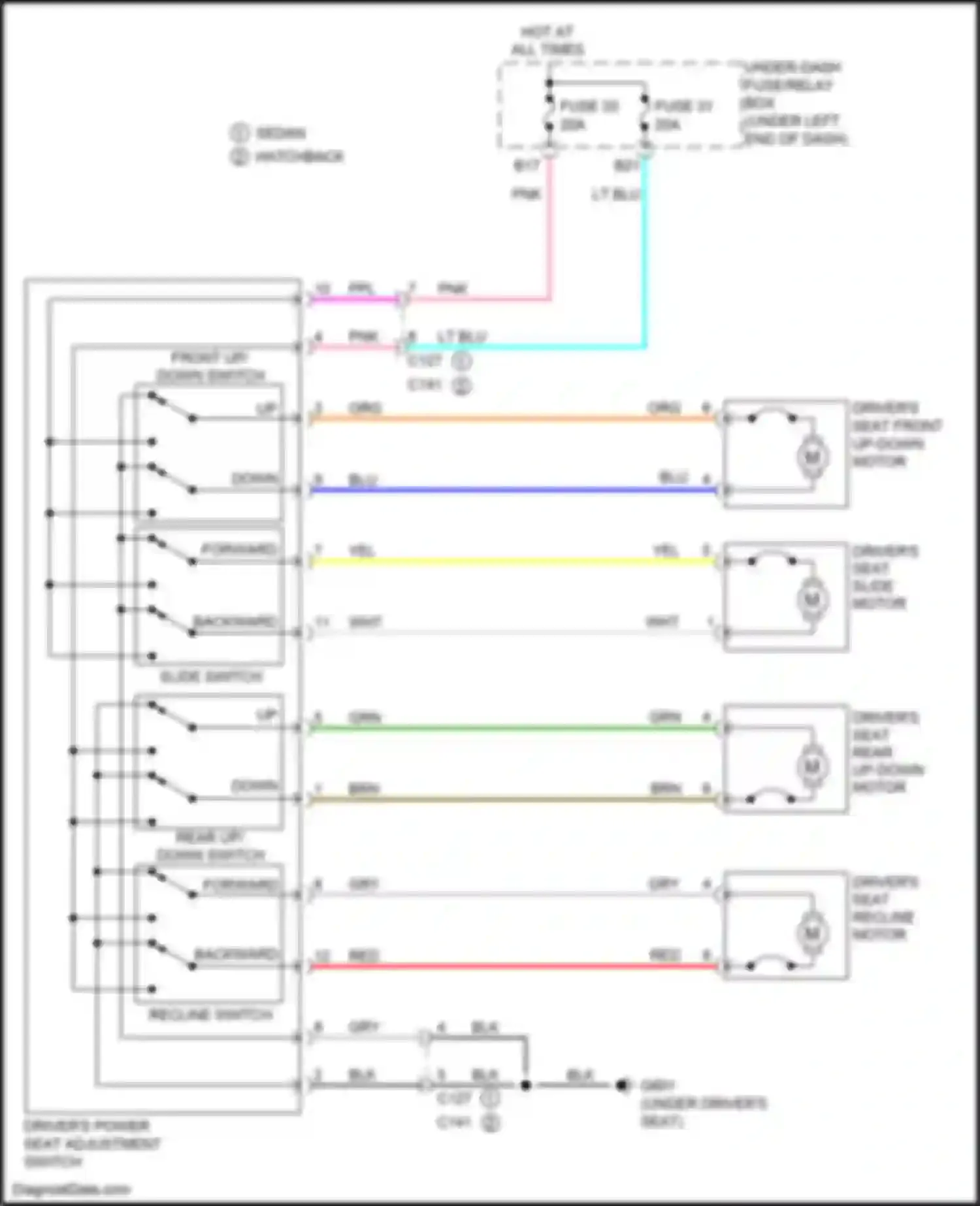 Wiring diagram red for Honda Civic X (2015-2021) (31 of 242)