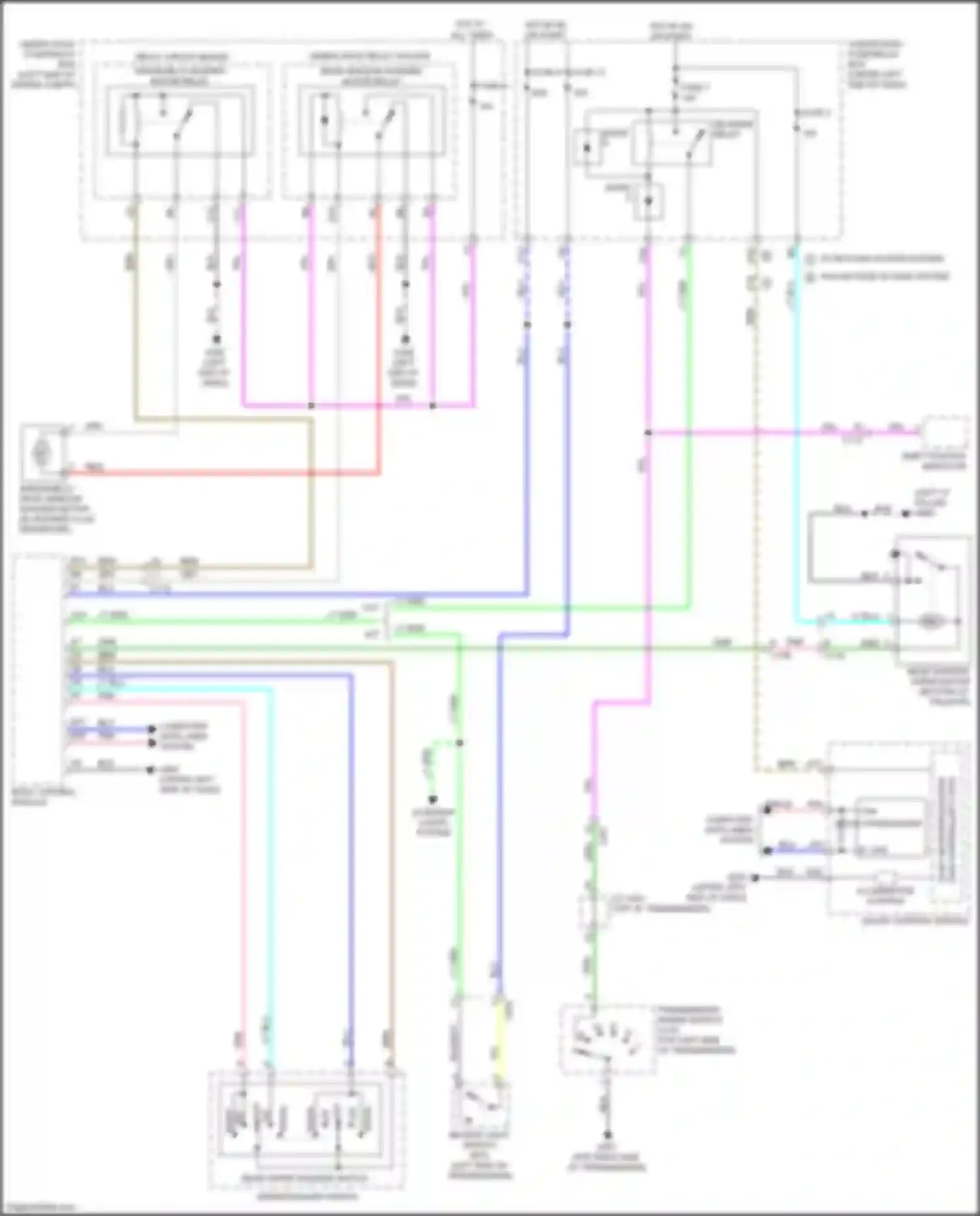 Wiring diagram reverse relay for Honda Civic X (2015-2021) (6 of 6)