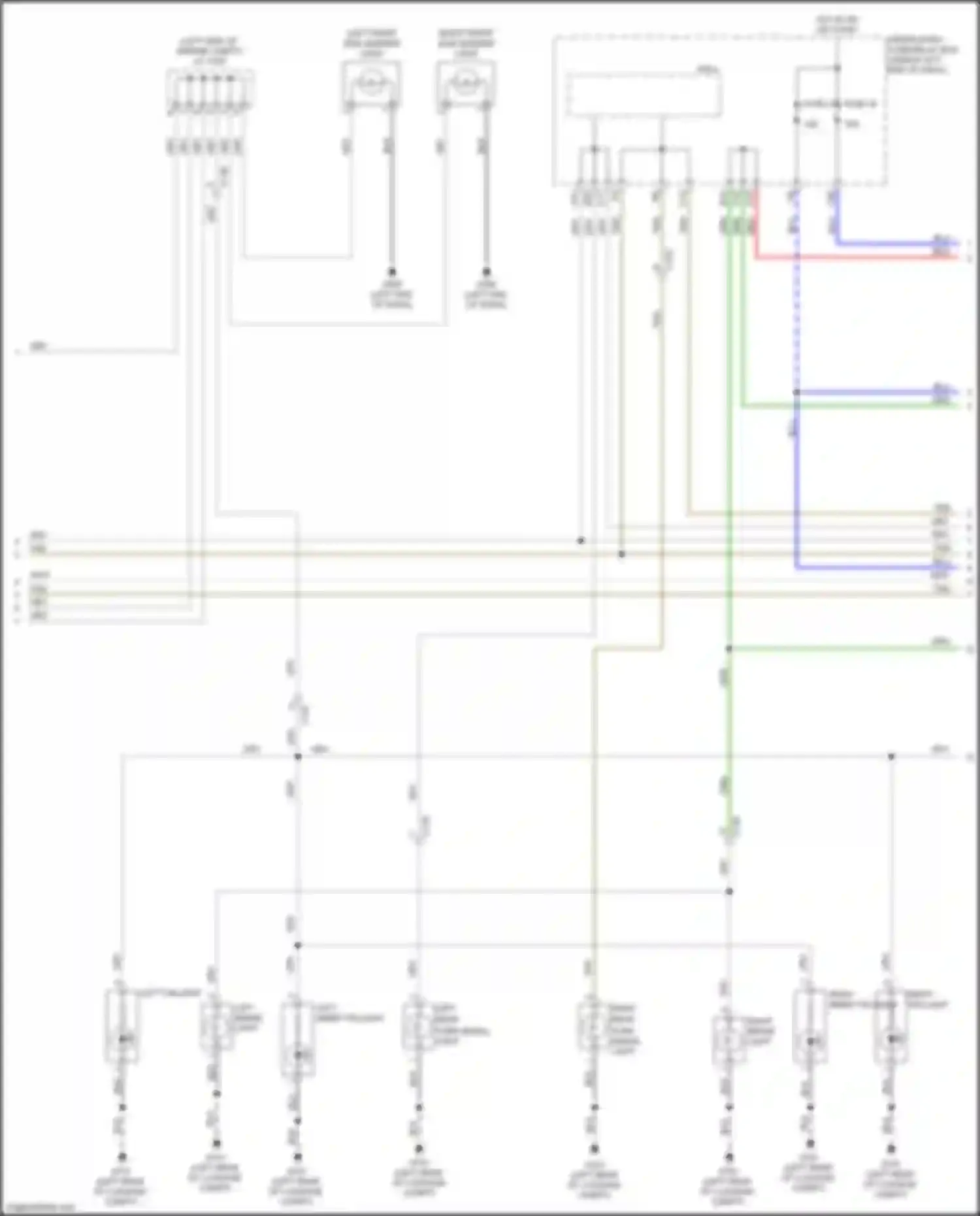 Wiring diagram right front side marker light for Honda Civic X (2015-2021) (1 of 9)