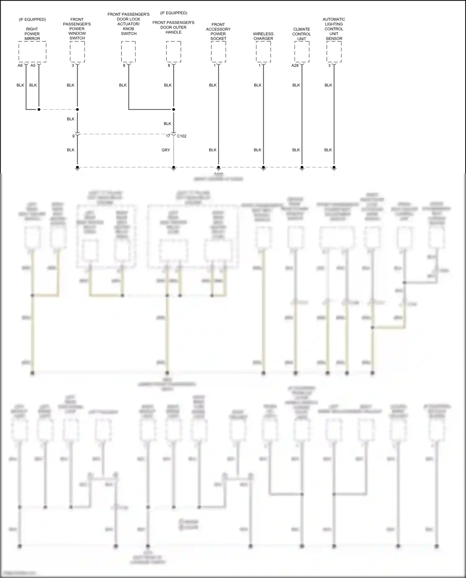 Honda Civic X (2015-2021) right inner taillight wiring diagram  (4 of 8)