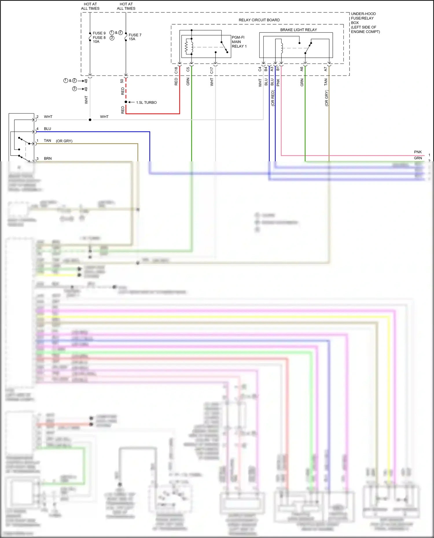 Honda Civic X (2015-2021) transmission control module wiring diagram  (31 of 35)