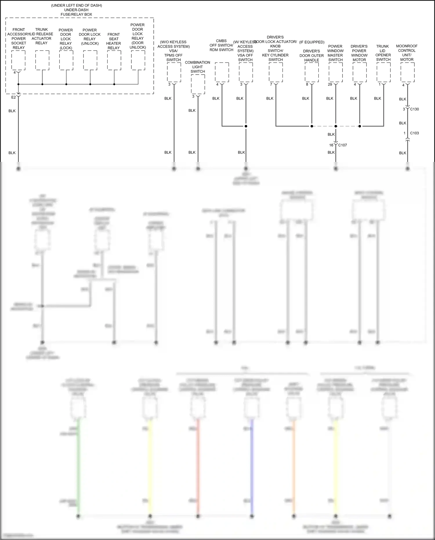 Wiring diagram yel for Honda Civic X (2015-2021) (137 of 201)