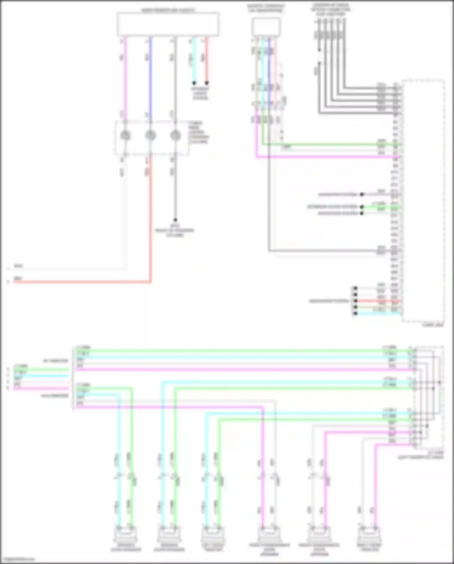 Civic Honda XI (2021-2024): Radio circuit, hatchback w/o amplifier (2 of 2)