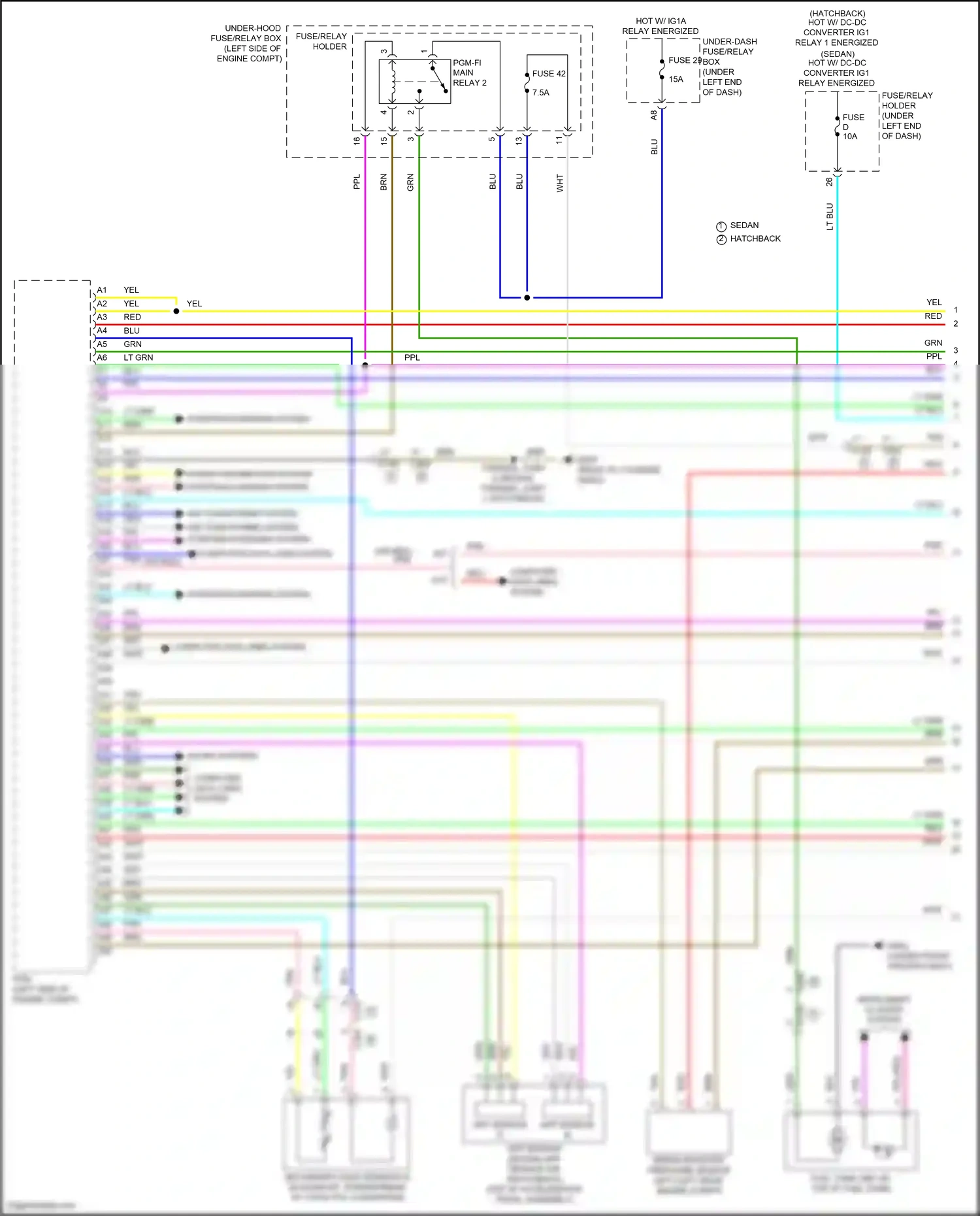 Wiring diagram app sensor b for Honda Civic XI (2021-2024) (4 of 5)