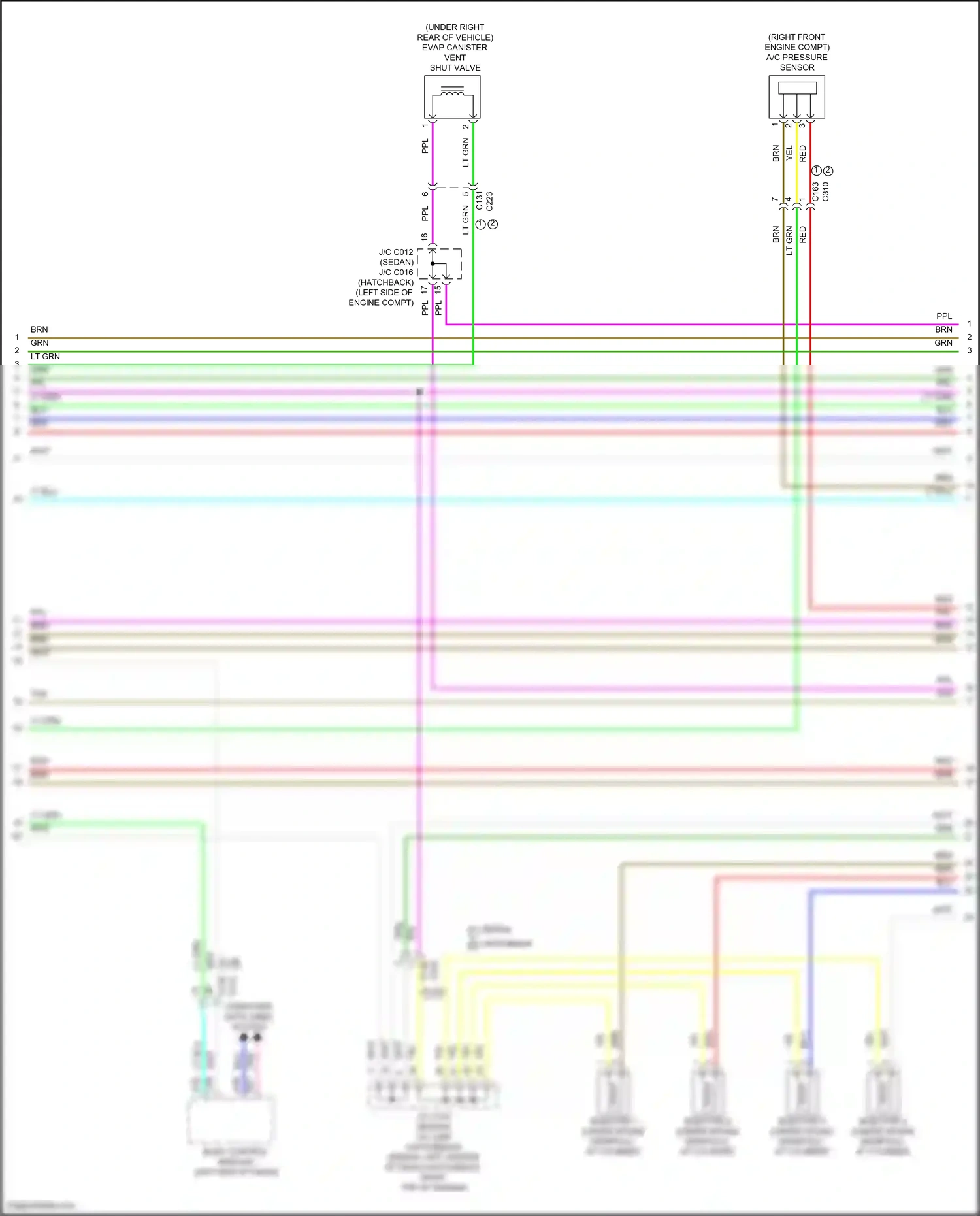 Wiring diagram body control module for Honda Civic XI (2021-2024) (41 of 41)