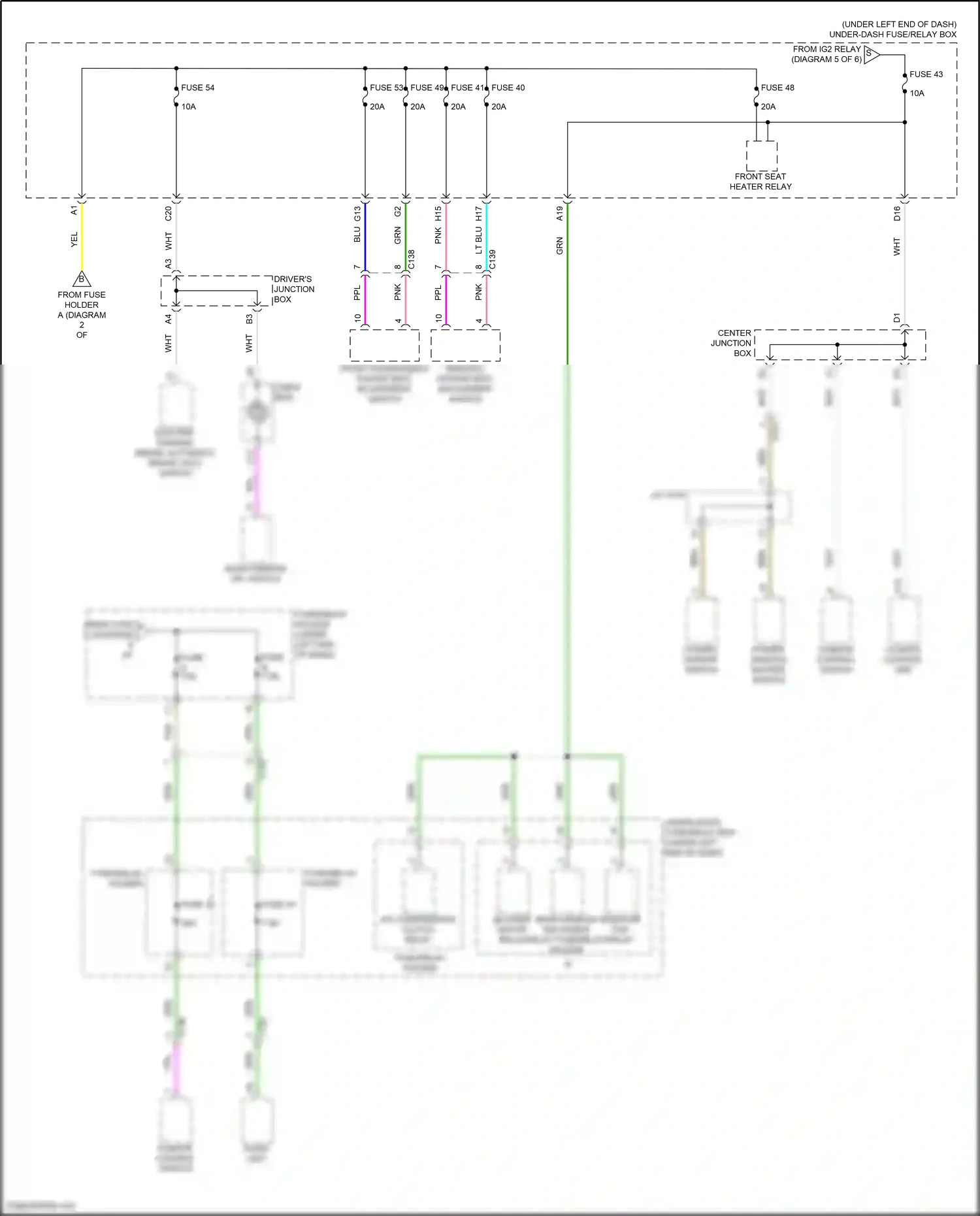 Wiring diagram climate control switch for Honda Civic XI (2021-2024) (9 of 9)