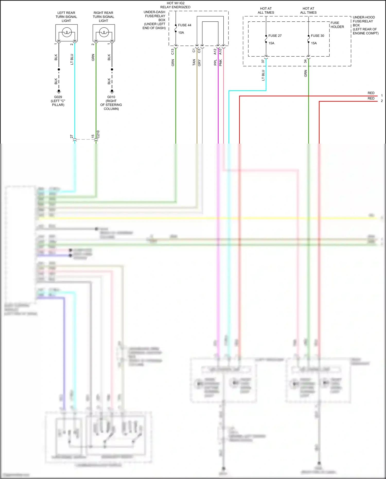 Wiring diagram combination light switch for Honda Civic XI (2021-2024) (1 of 6)