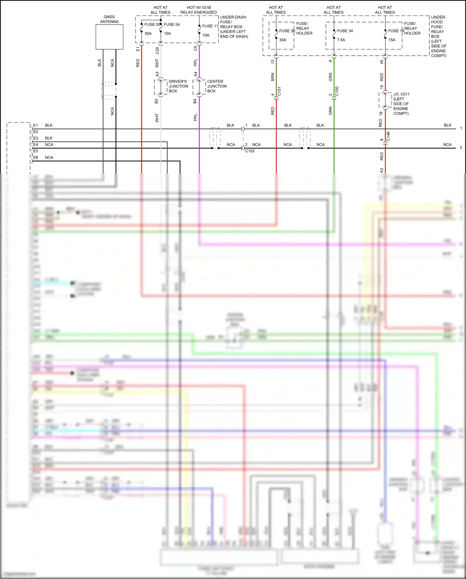 Wiring diagram computer data lines system for Honda Civic XI (2021-2024) (19 of 93)