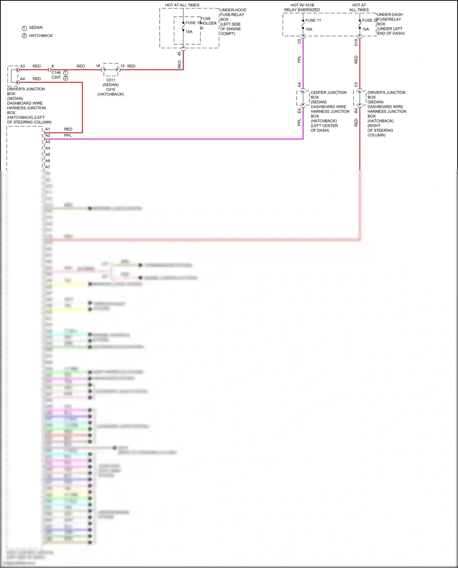 Wiring diagram computer data lines system for Honda Civic XI (2021-2024) (17 of 93)