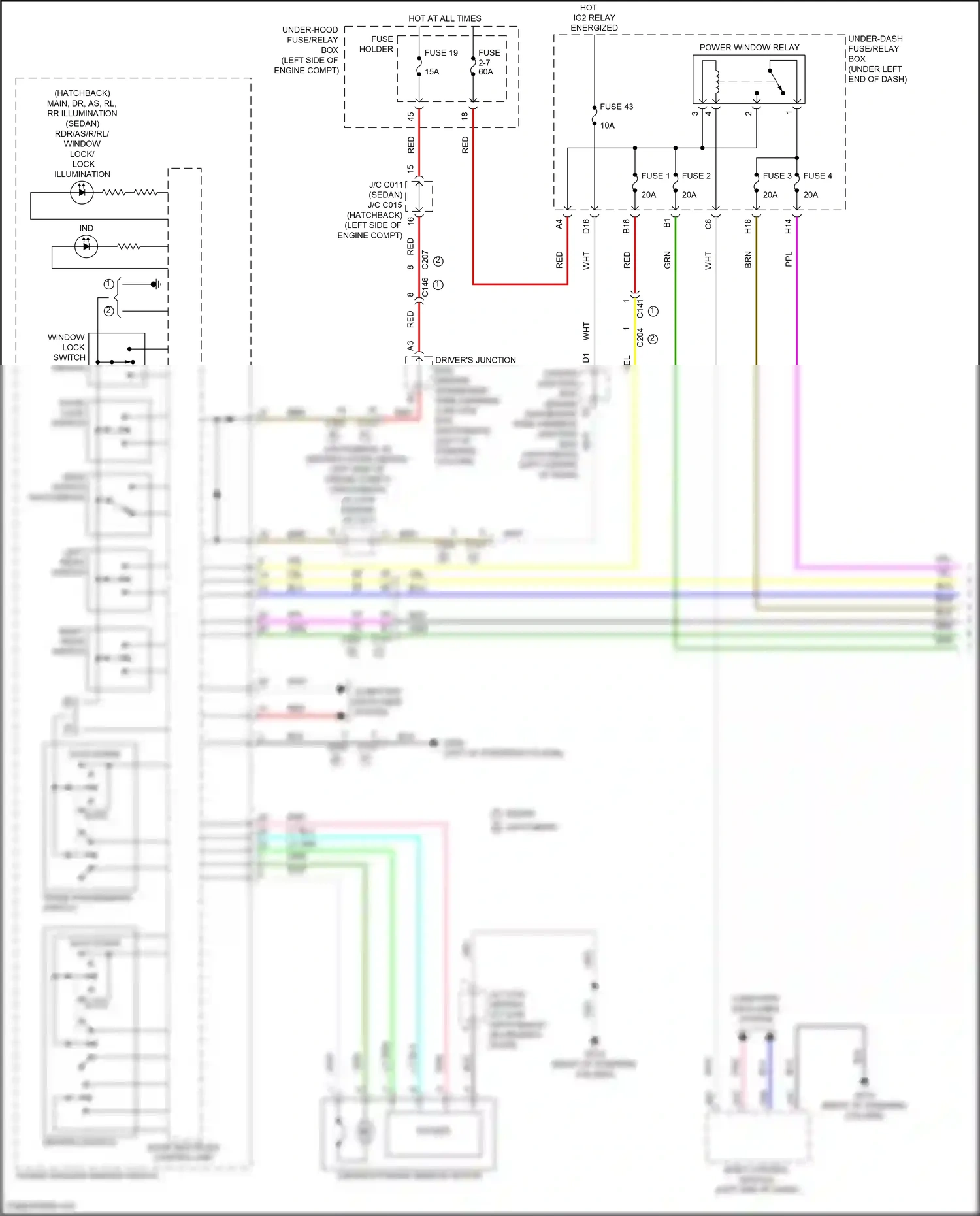 Wiring diagram computer data lines system for Honda Civic XI (2021-2024) (47 of 93)