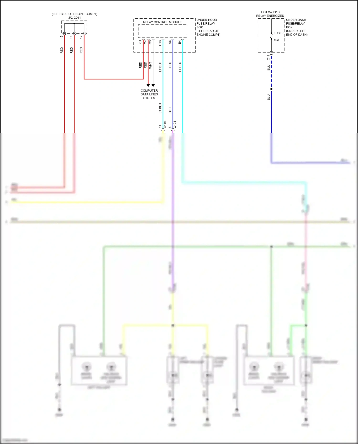 Wiring diagram computer data lines system for Honda Civic XI (2021-2024) (85 of 93)