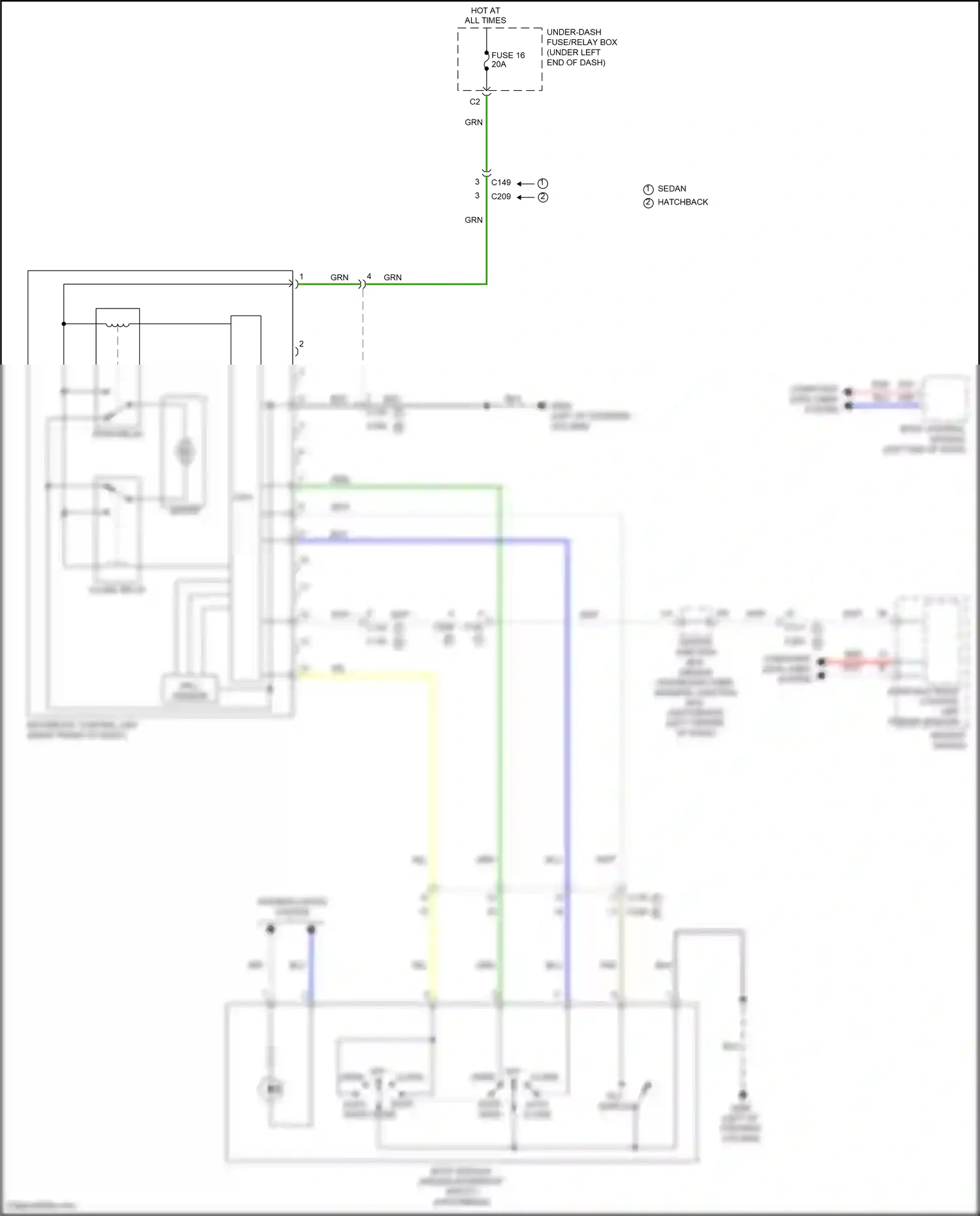 Wiring diagram computer data lines system for Honda Civic XI (2021-2024) (70 of 93)
