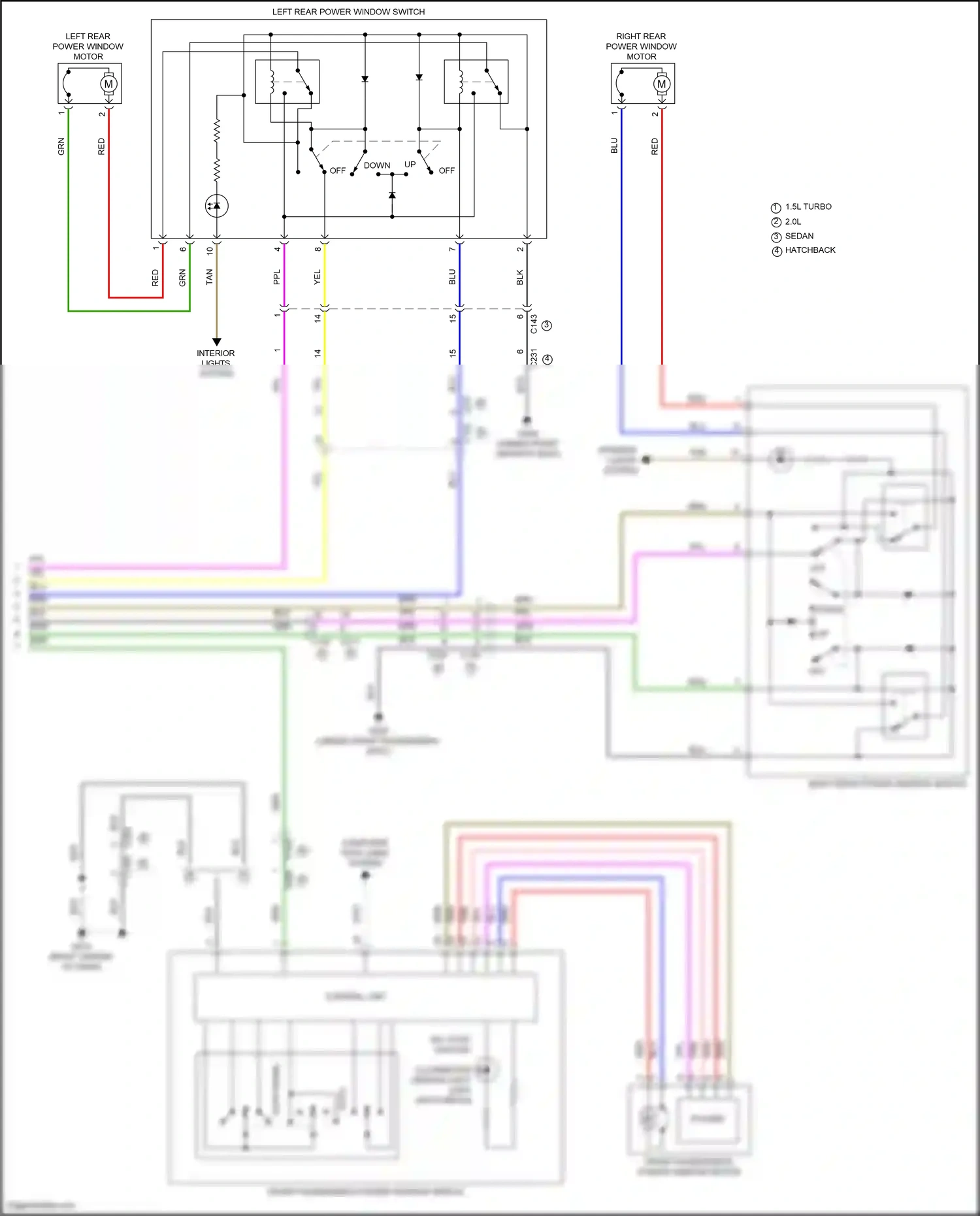 Wiring diagram control unit) for Honda Civic XI (2021-2024) (5 of 5)