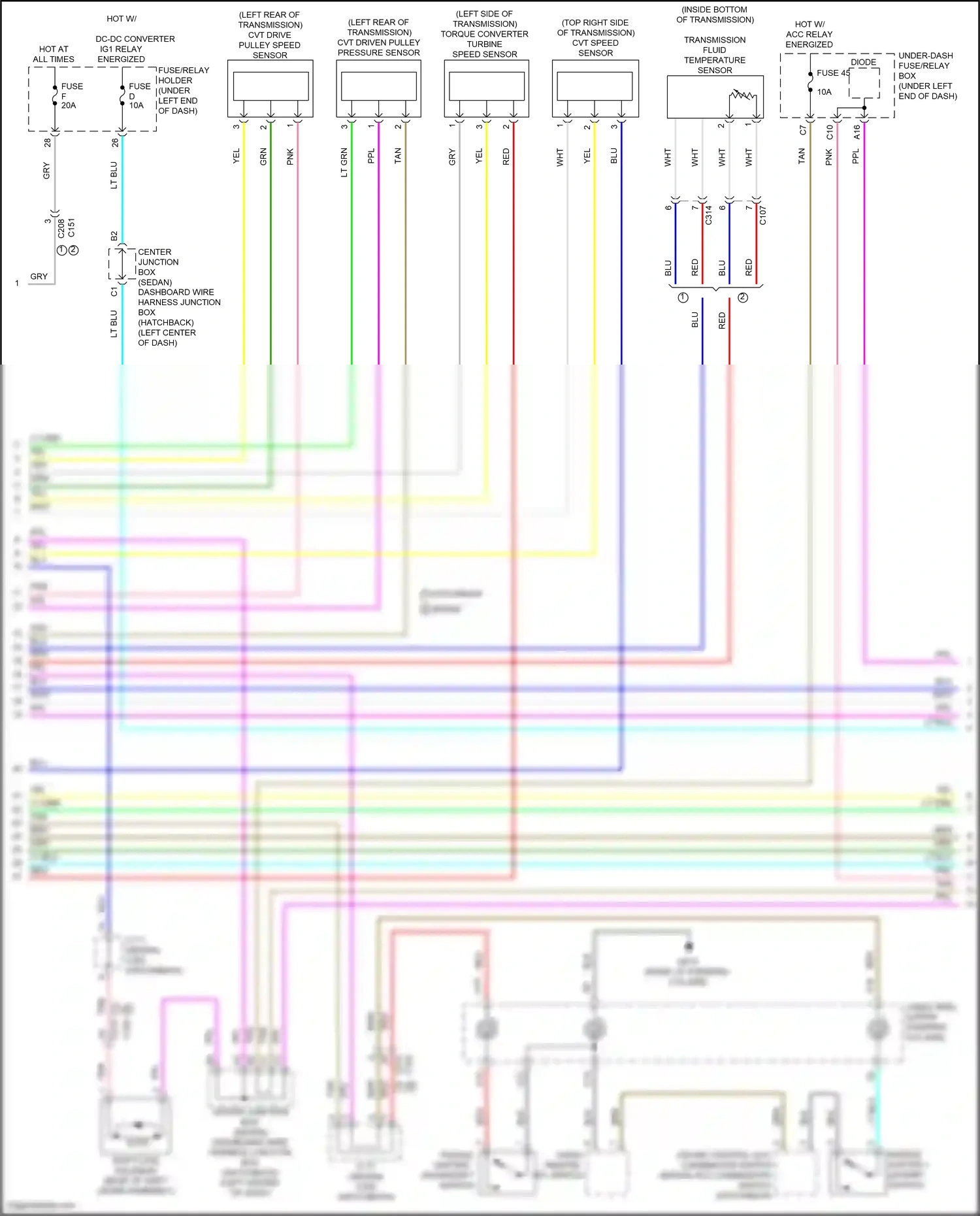 Wiring diagram diode b for Honda Civic XI (2021-2024) (1 of 4)